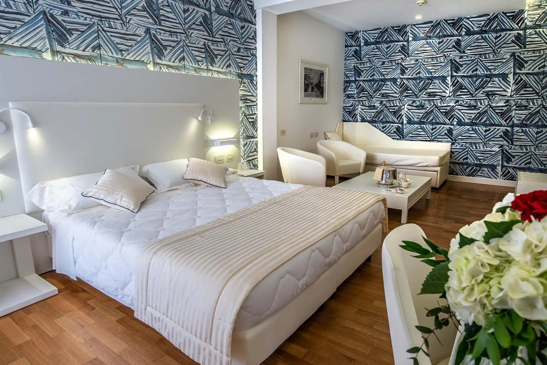 Bed in Versilia Palace Hotel