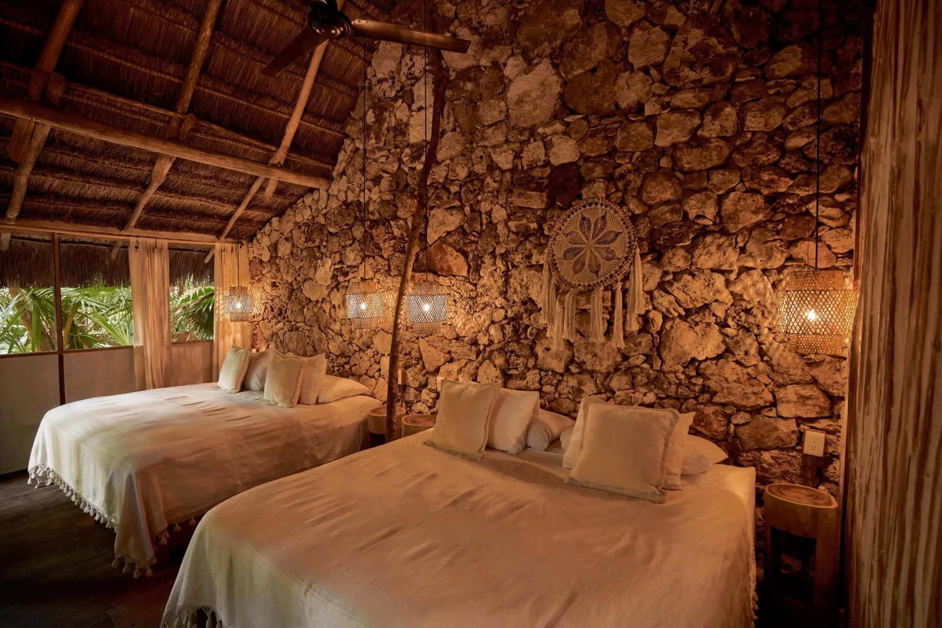 Bedroom in Kapok Bacalar - Plant Based Hotel