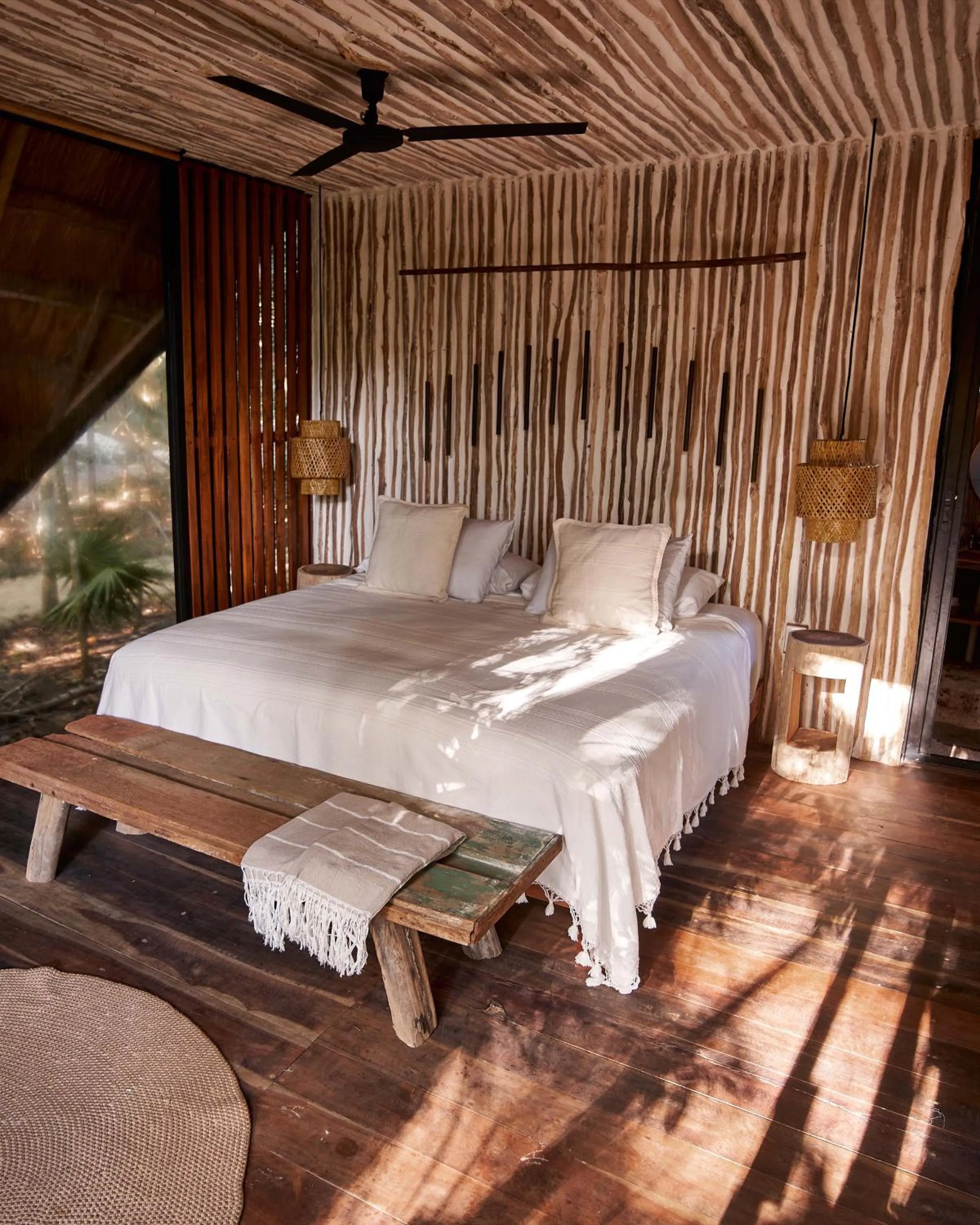 Bedroom in Kapok Bacalar - Plant Based Hotel