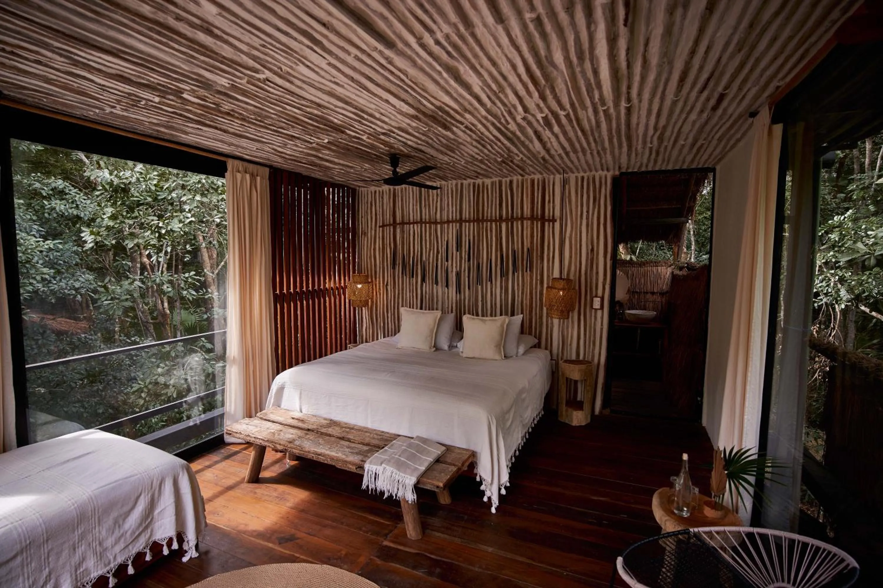 Bedroom in Kapok Bacalar - Plant Based Hotel