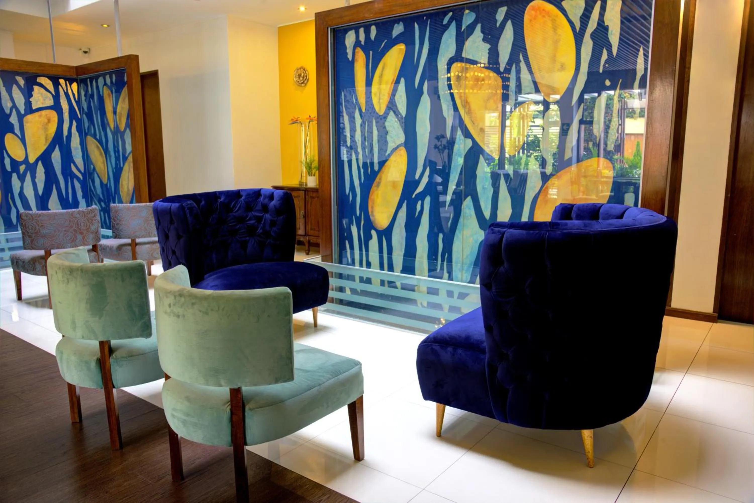 Living room in Mint Hotel