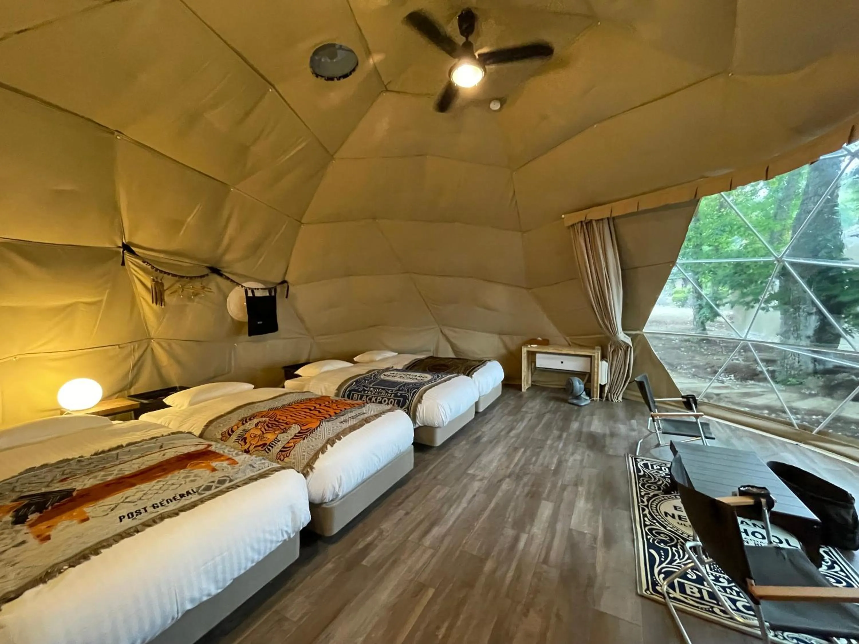 Photo of the whole room, Bed in THE DAY POST GENERAL GLAMPING VILLAGE Yamanakako