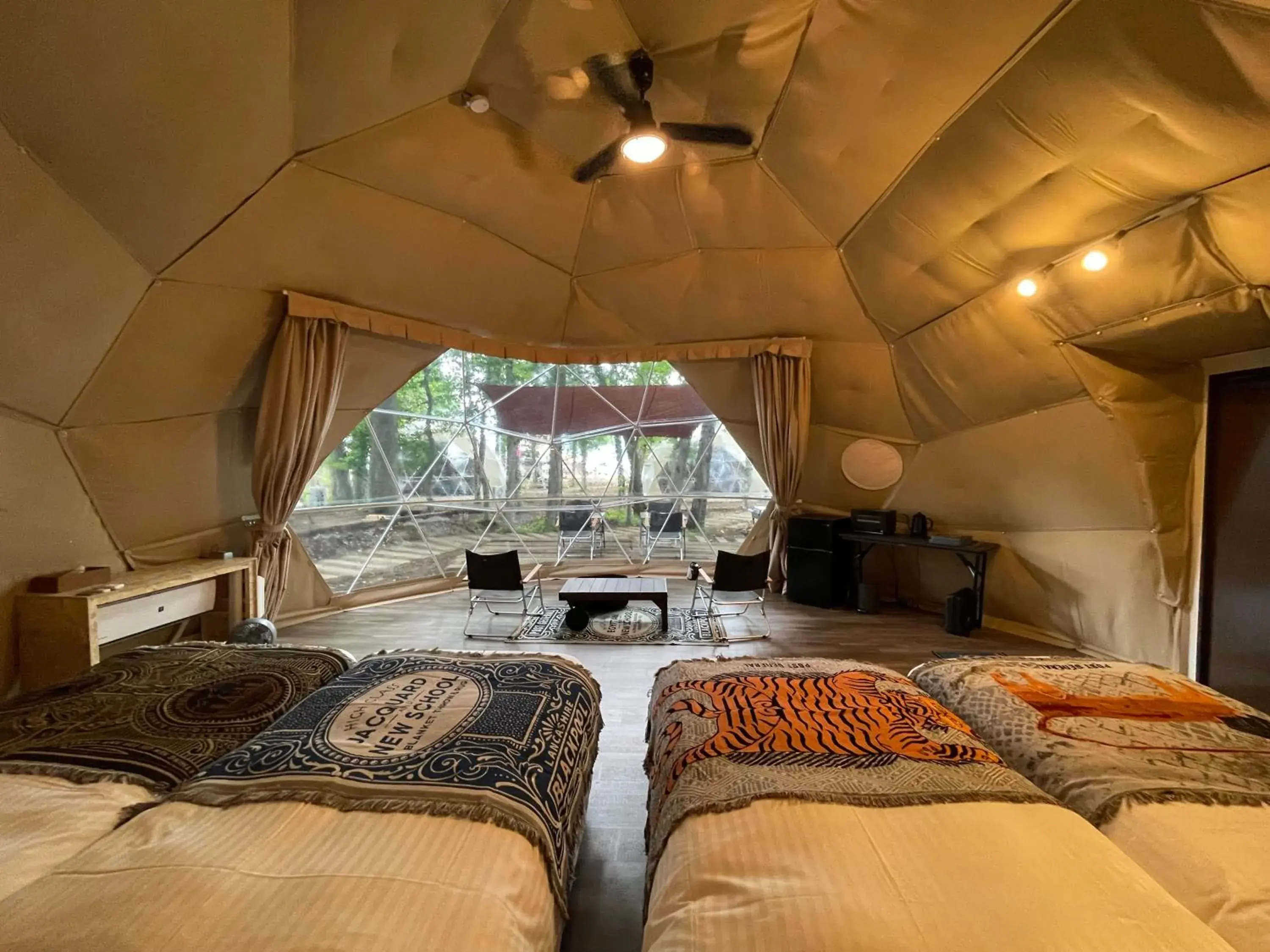 Bed in THE DAY POST GENERAL GLAMPING VILLAGE Yamanakako Bed in THE DAY POST GENERAL GLAMPING VILLAGE Yamanakako