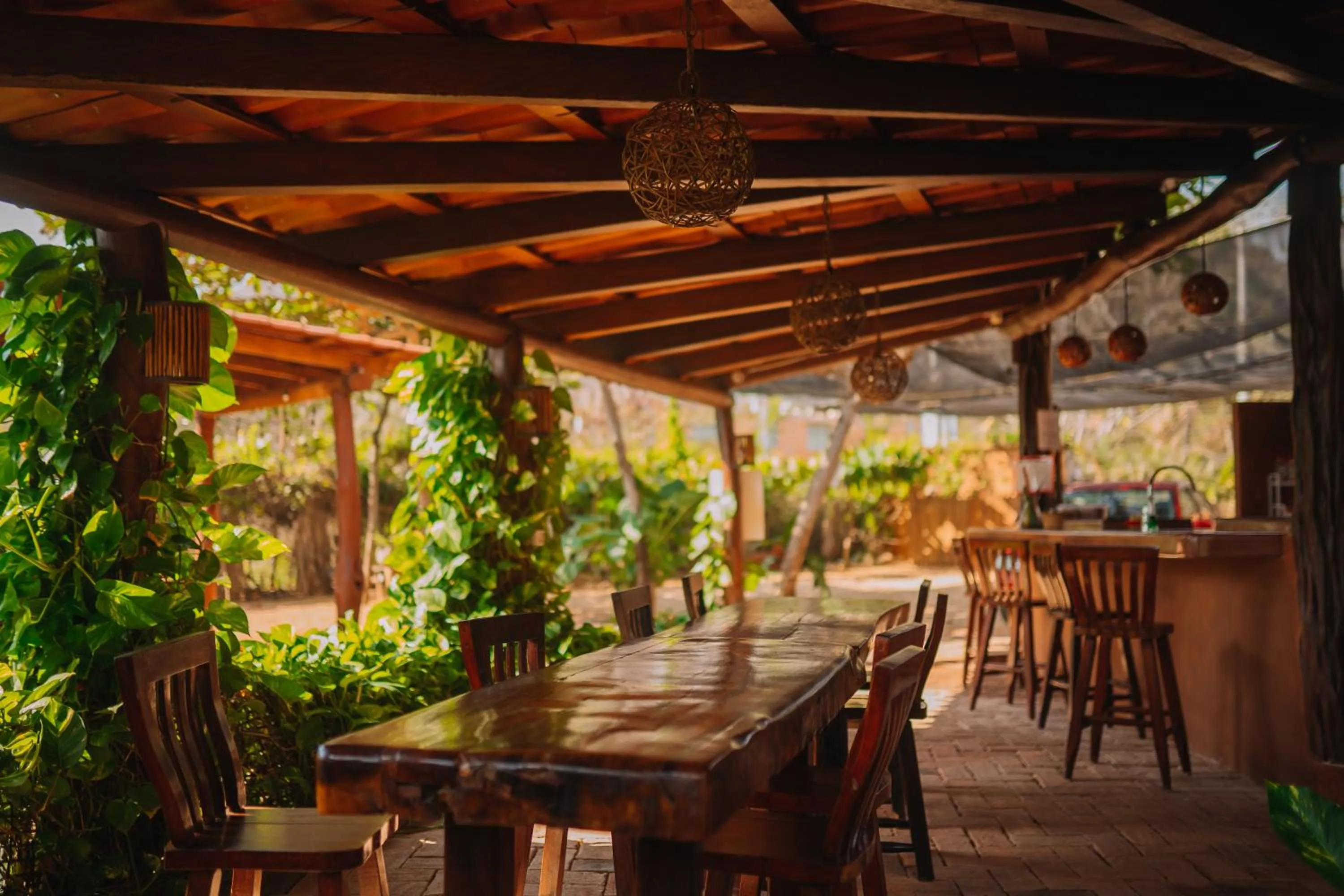 Communal kitchen in Tres Mujeres Hotel