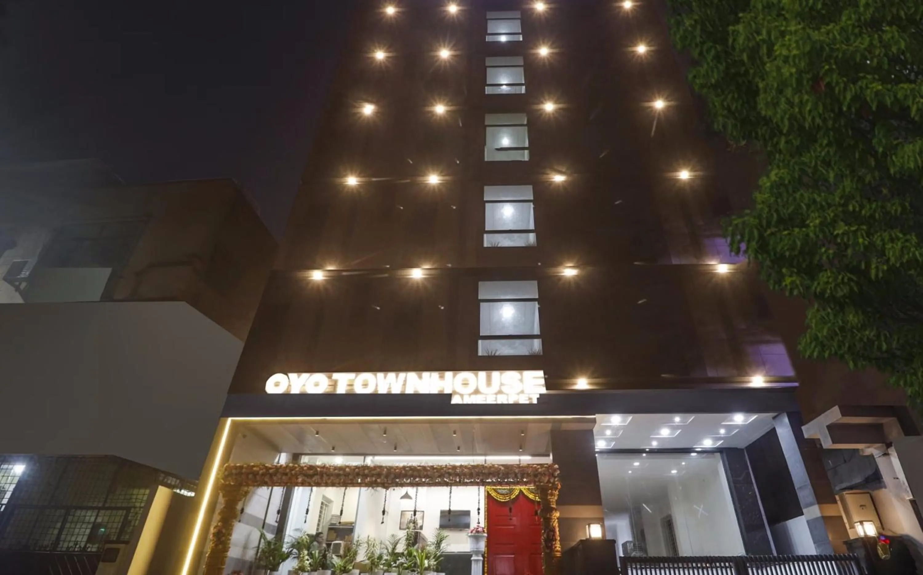 Facade/entrance in Townhouse Ameerpet