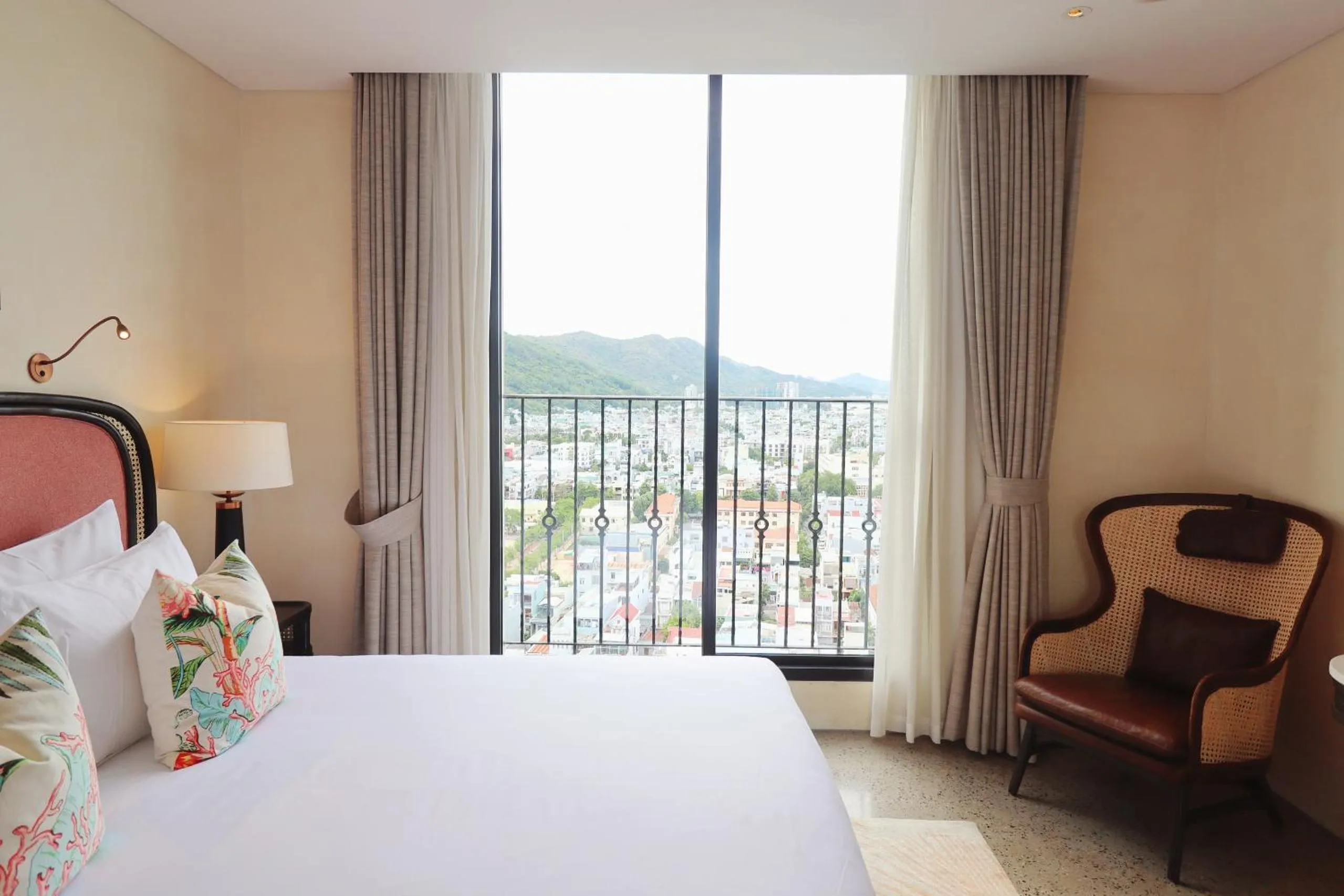 View (from property/room), Bed in L'amor Boutique Hotel Quy Nhơn