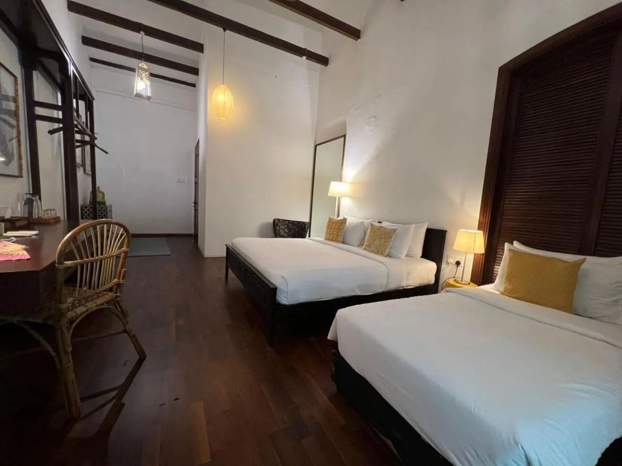 Bedroom, Bed in East Indies Mansion