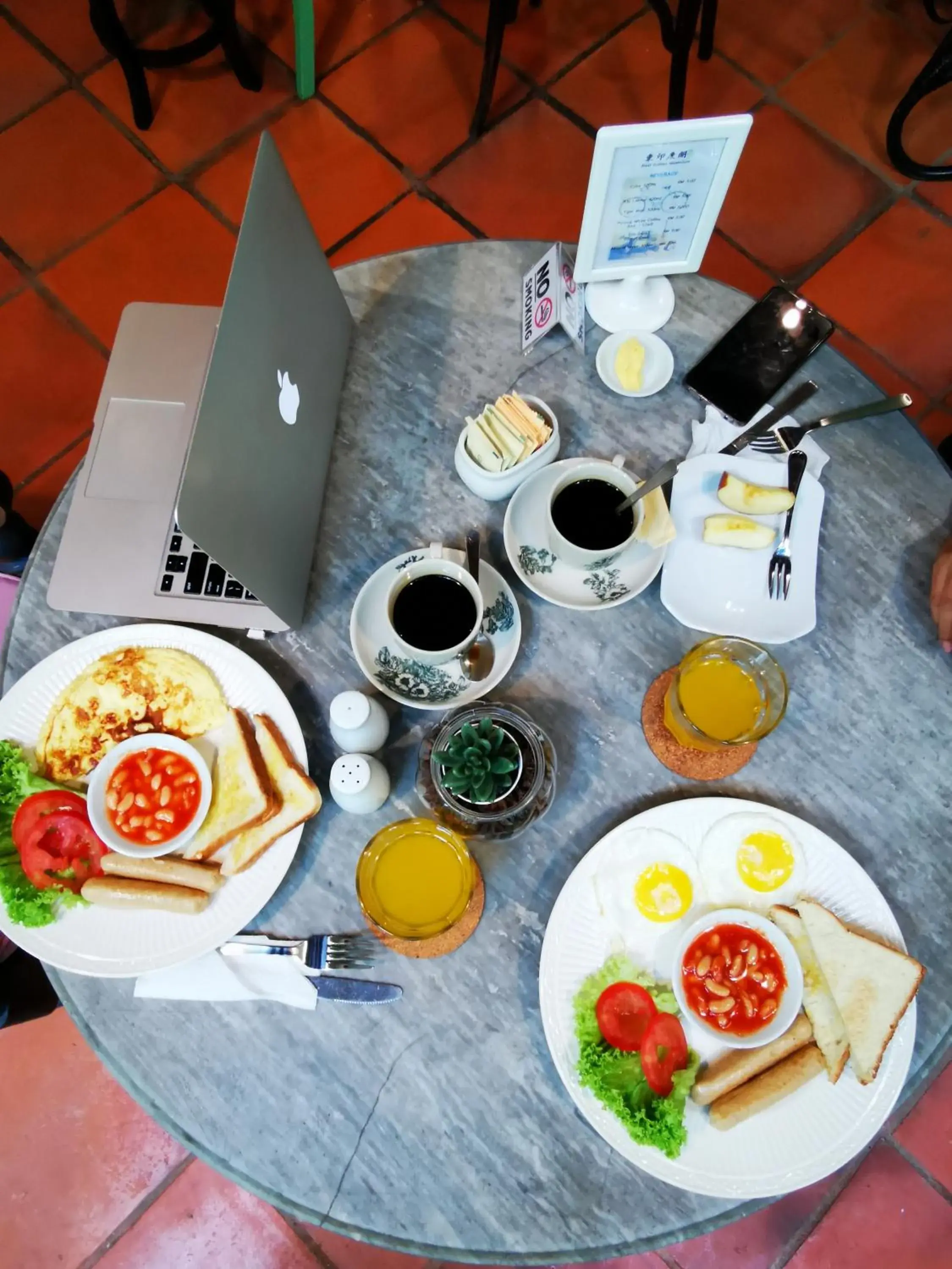 Continental breakfast in East Indies Mansion Continental breakfast in East Indies Mansion