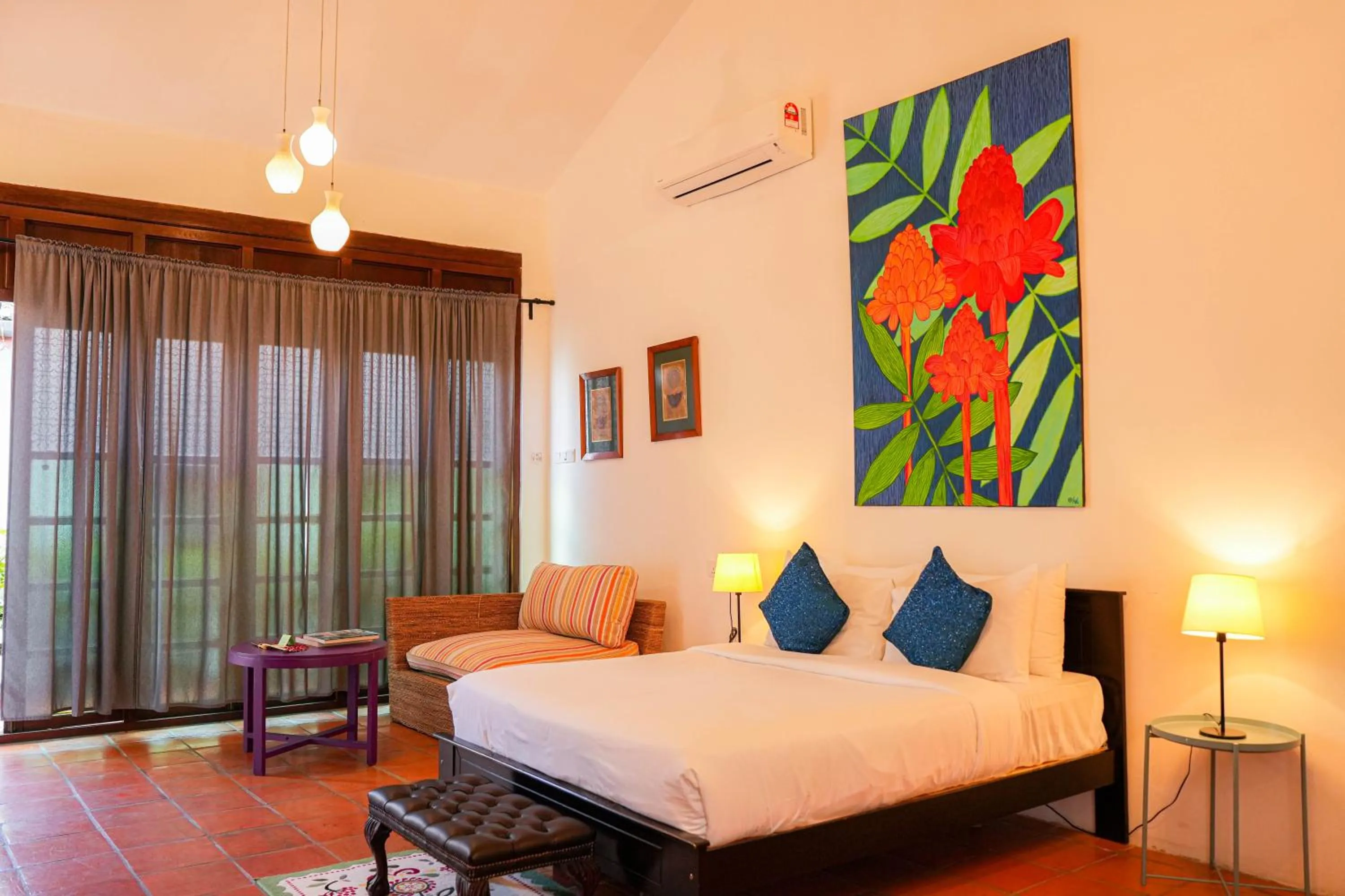 Bedroom, Bed in East Indies Mansion