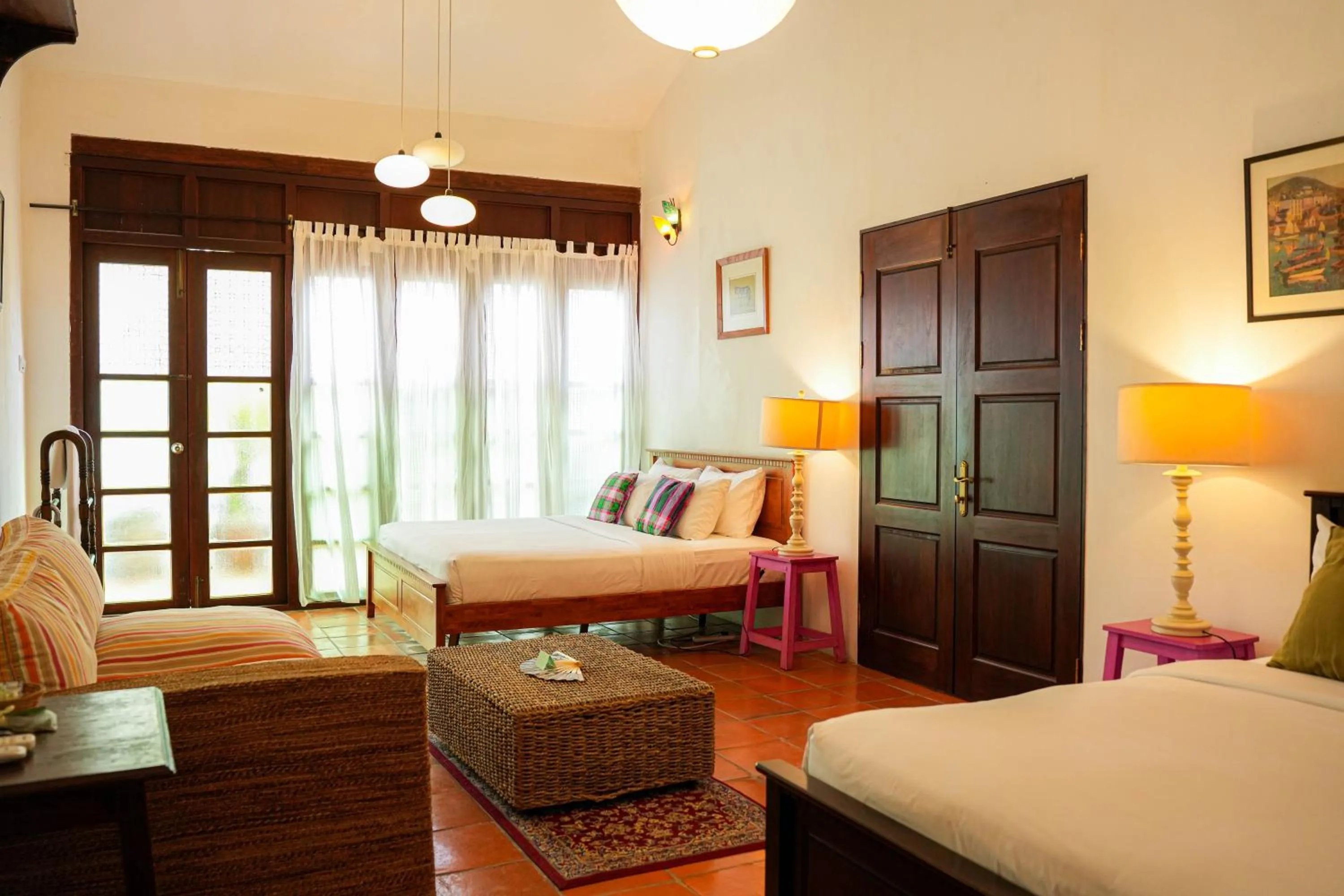 Bedroom, Bed in East Indies Mansion