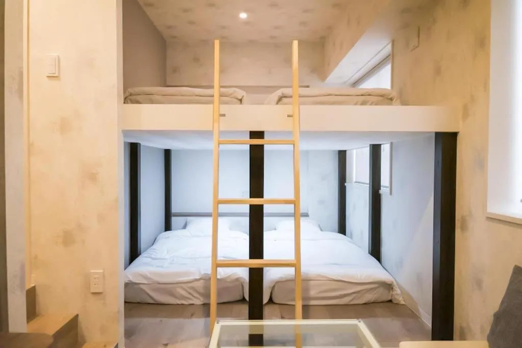 Photo of the whole room, Bed in GRAND CAVE MOTOMACHI