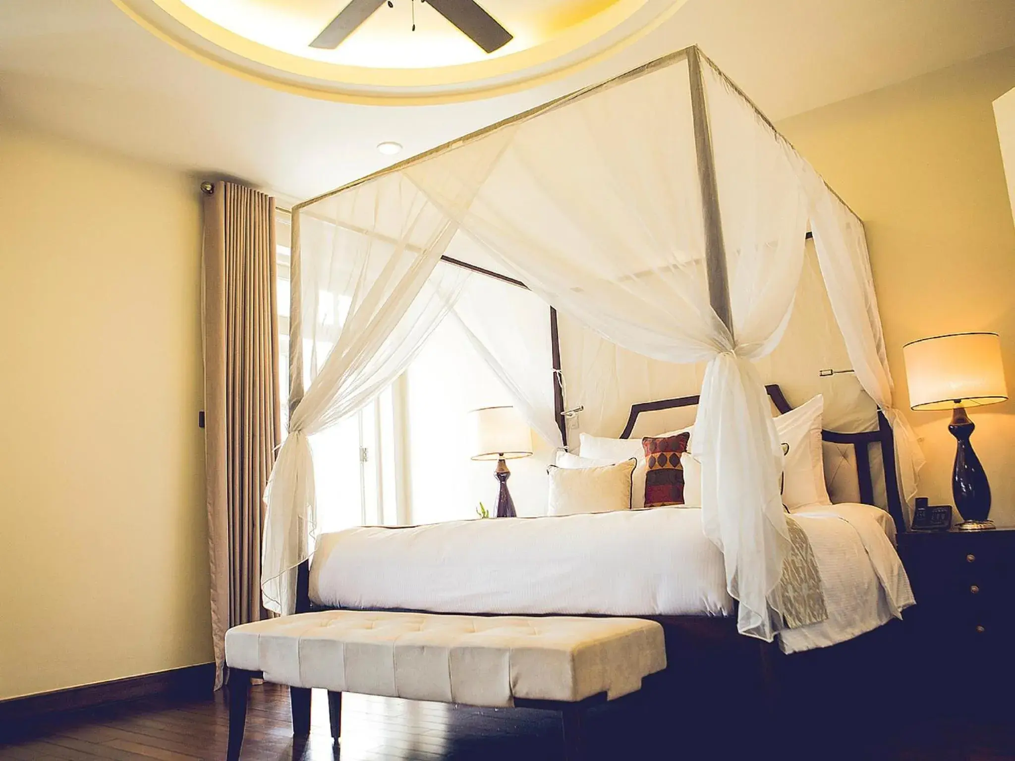 Bed in Villa Song Saigon Bed in Villa Song Saigon