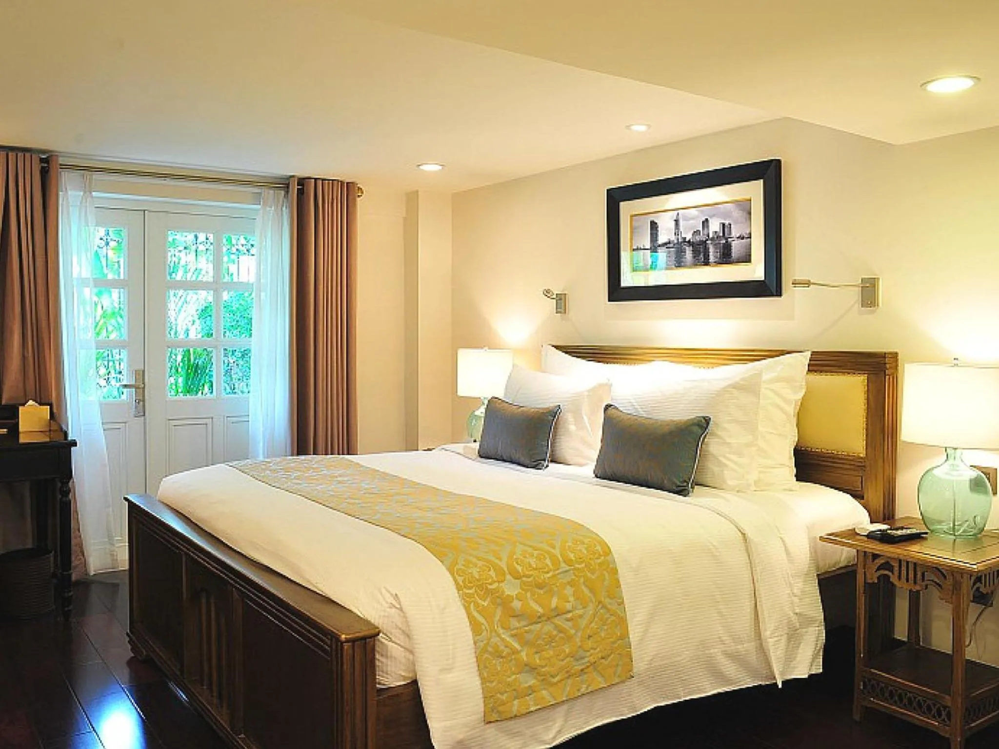 Bed in Villa Song Saigon