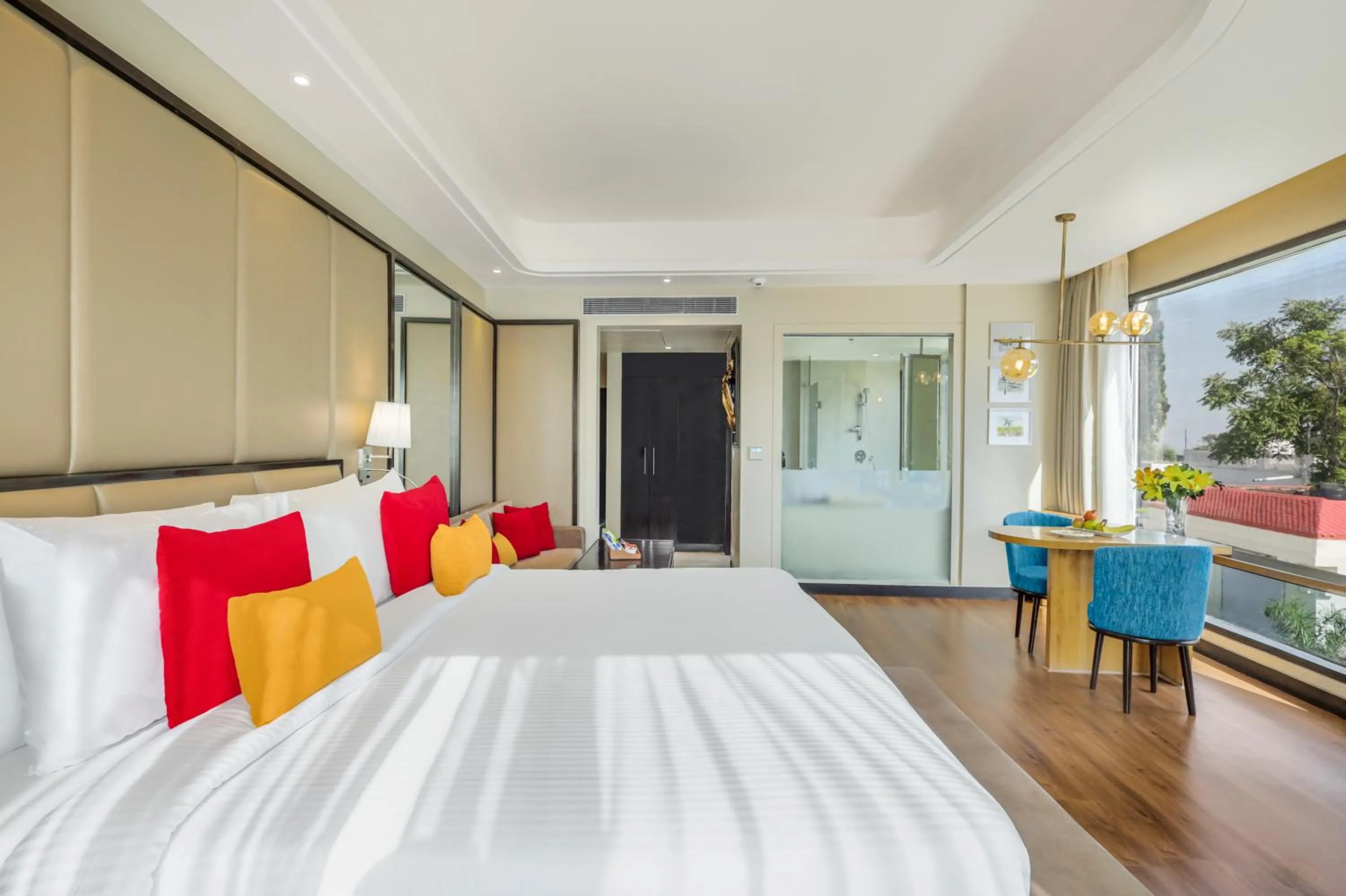 Bedroom, Bed in The Vaishnodevi Sarovar Portico