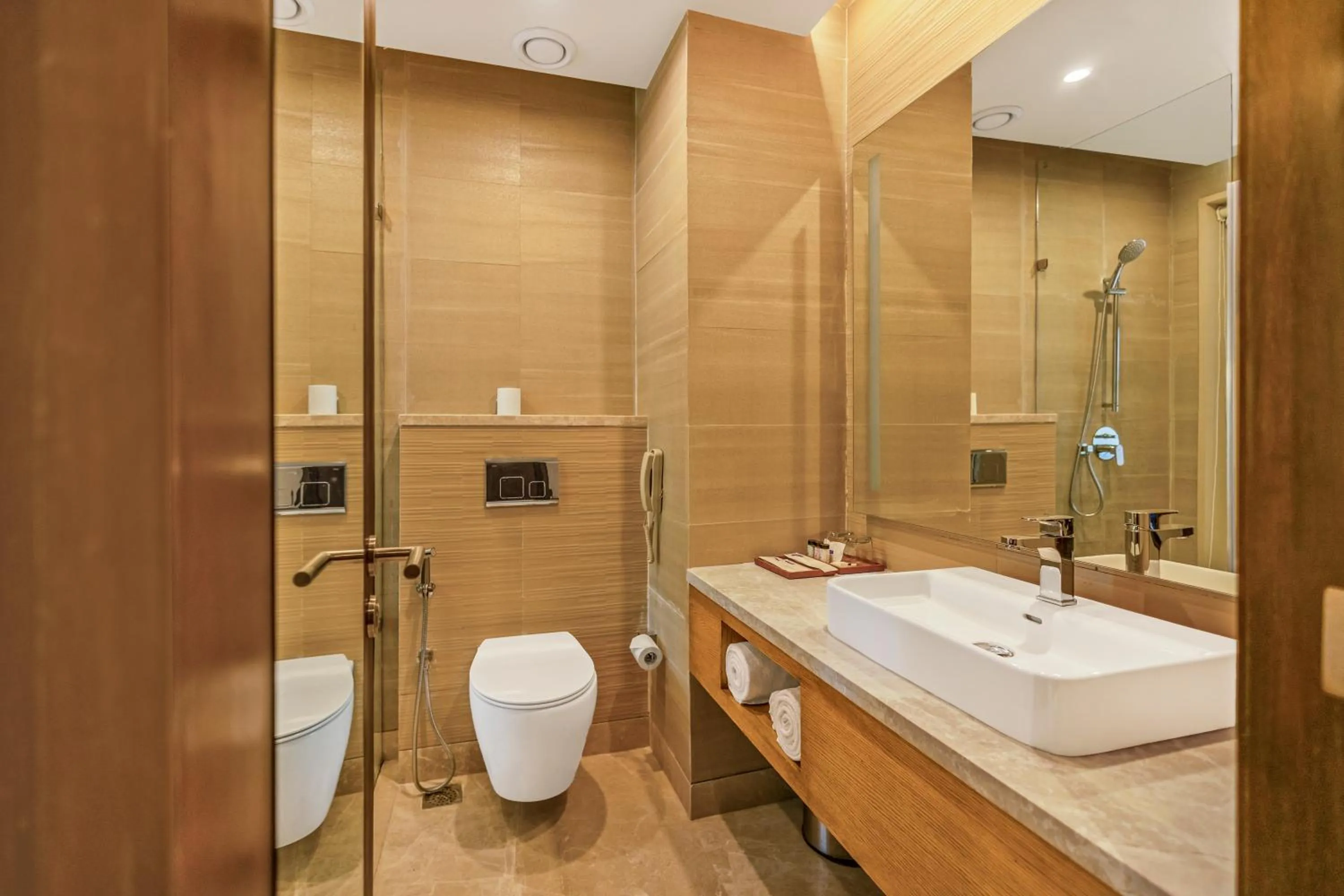Bathroom in The Vaishnodevi Sarovar Portico