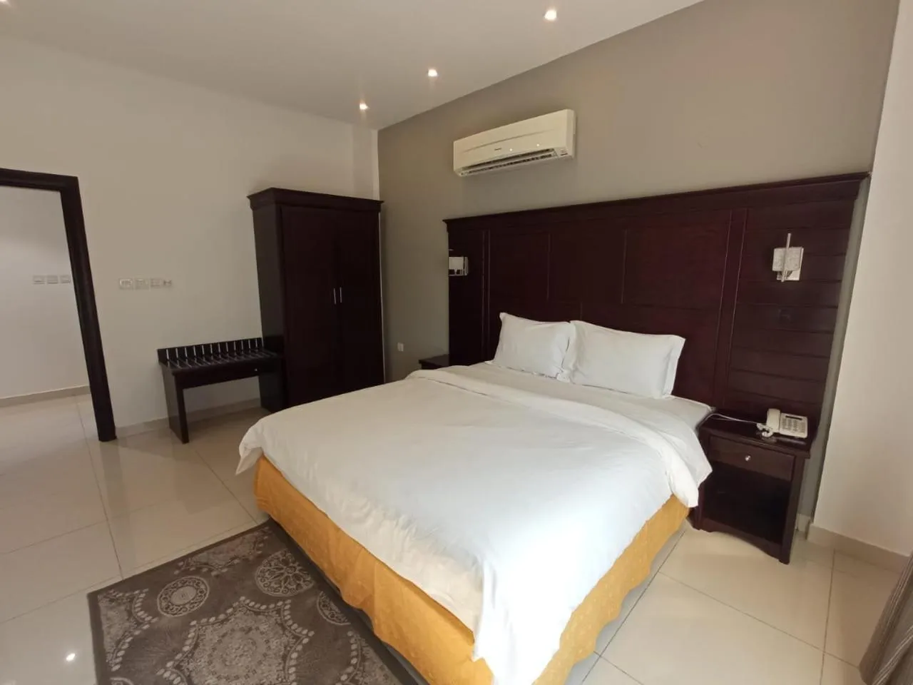 Bed in Asfar Hotel Apartments