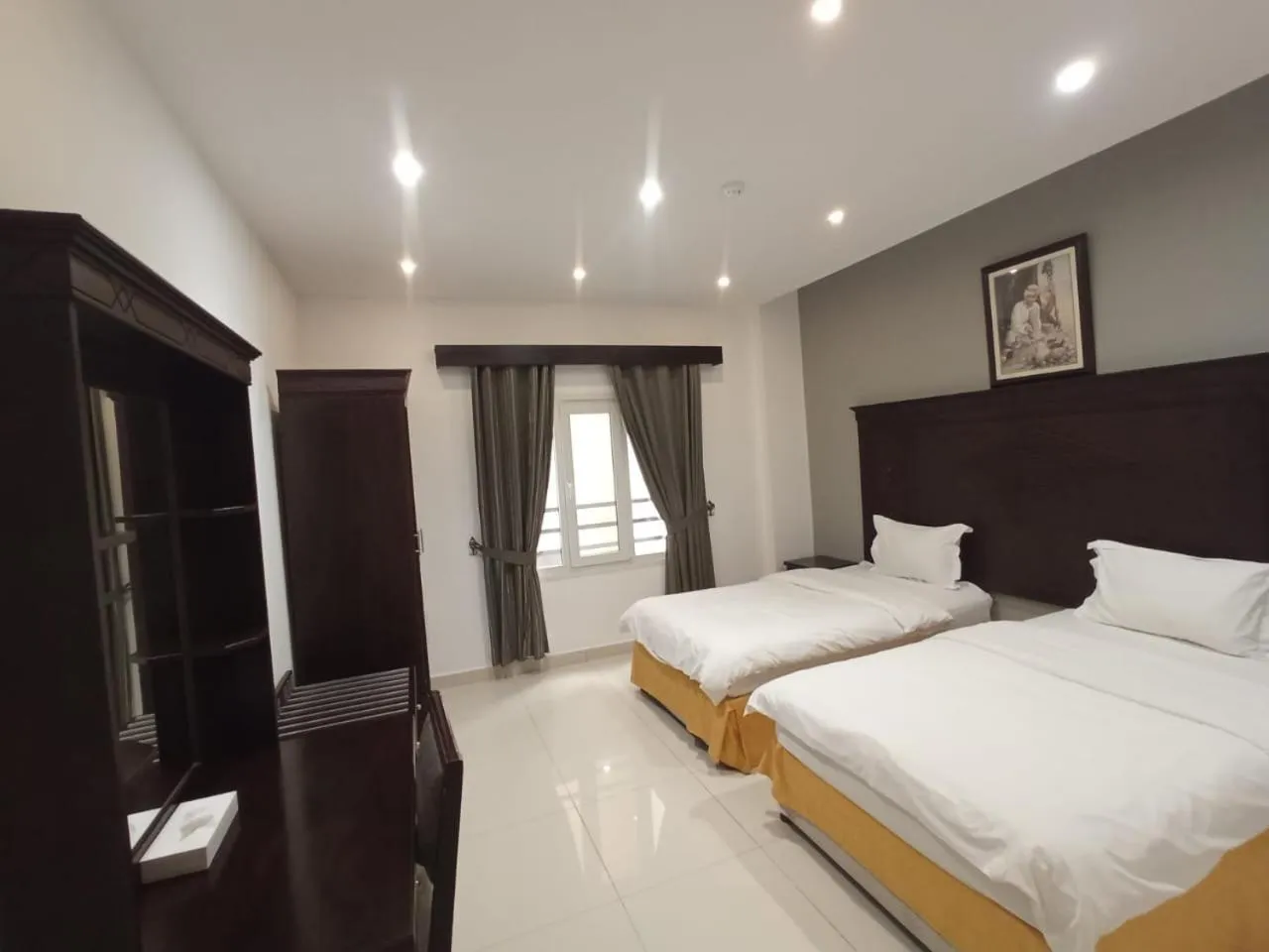 Bed in Asfar Hotel Apartments