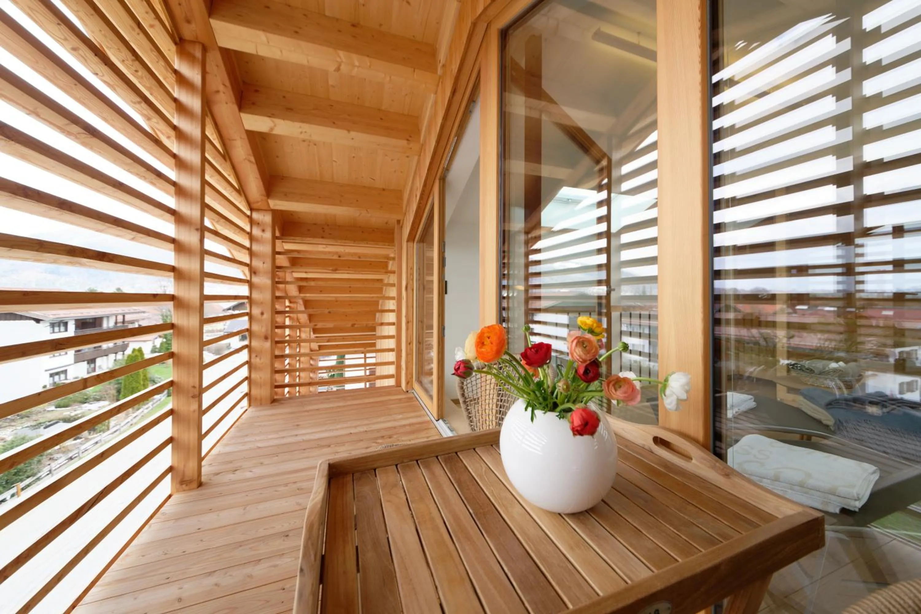 Balcony/Terrace in Alpin Chalet Trinkl - adults only ab 16 Jahren