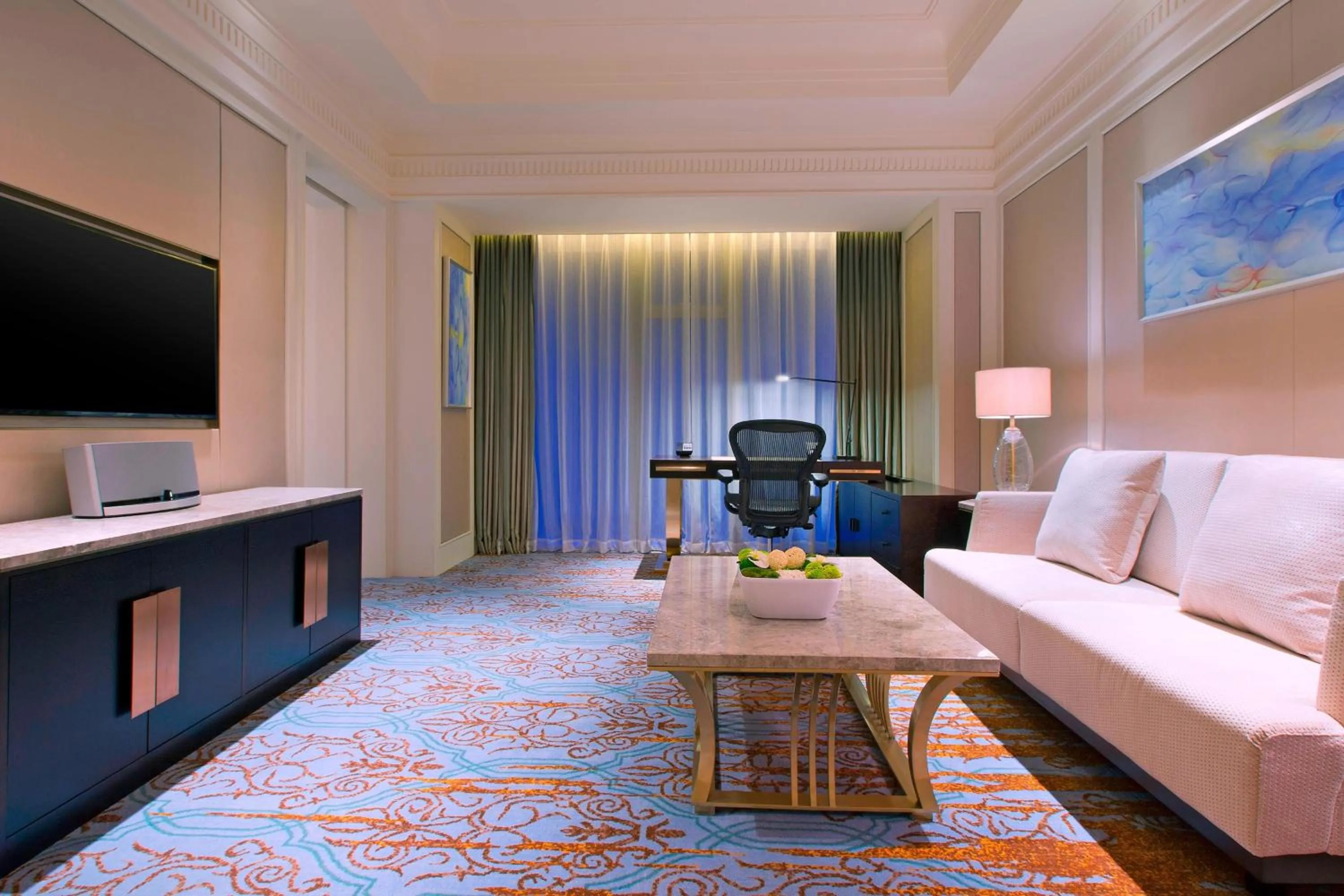 Living room in The Westin Qingdao - Instagrammable