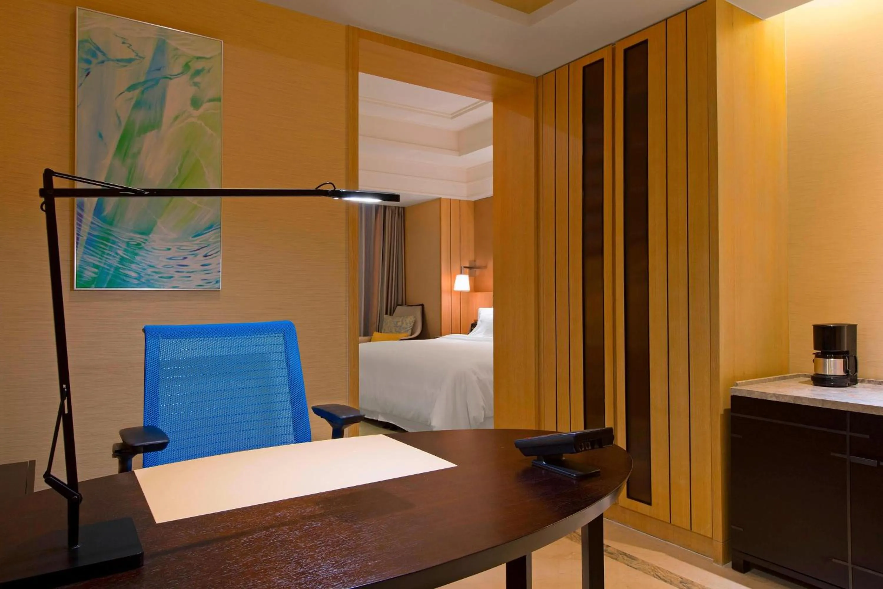 Photo of the whole room, Bed in The Westin Qingdao - Instagrammable