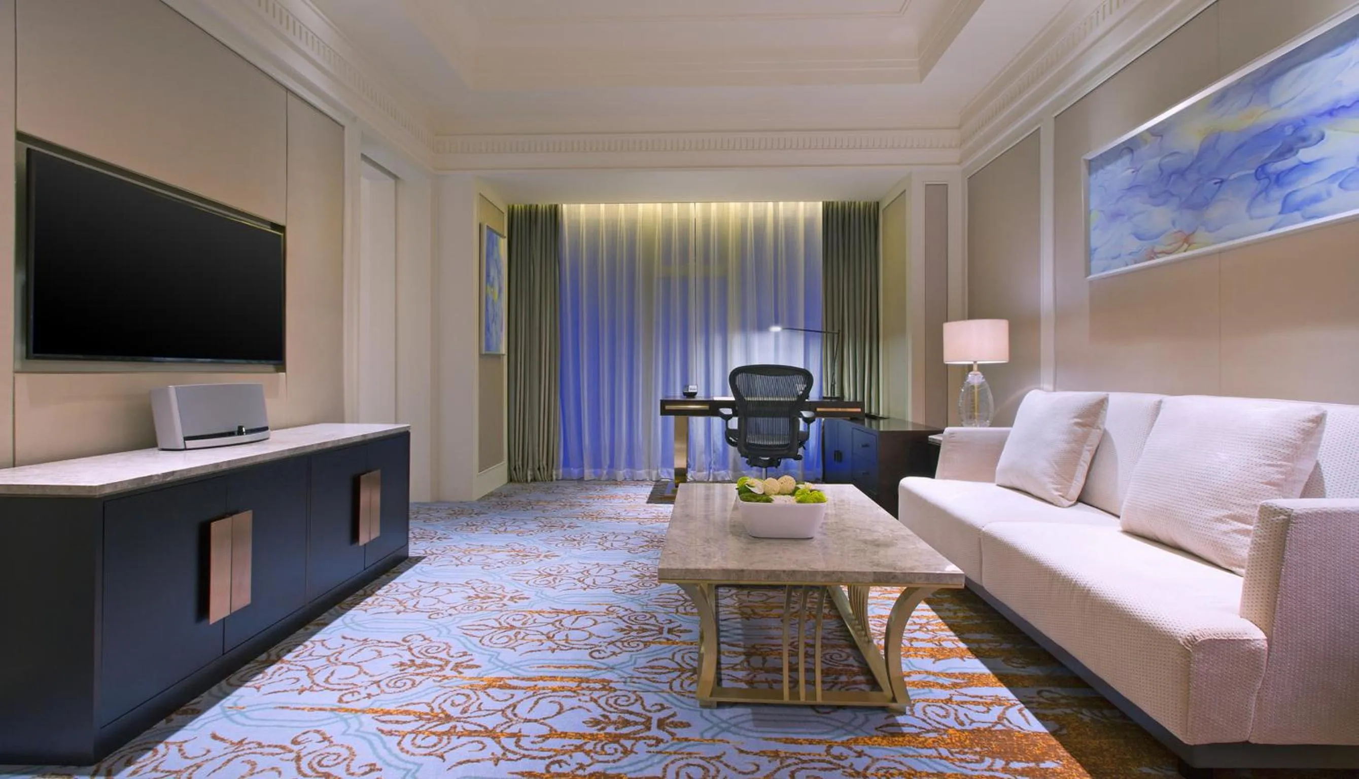 Living room in The Westin Qingdao - Instagrammable