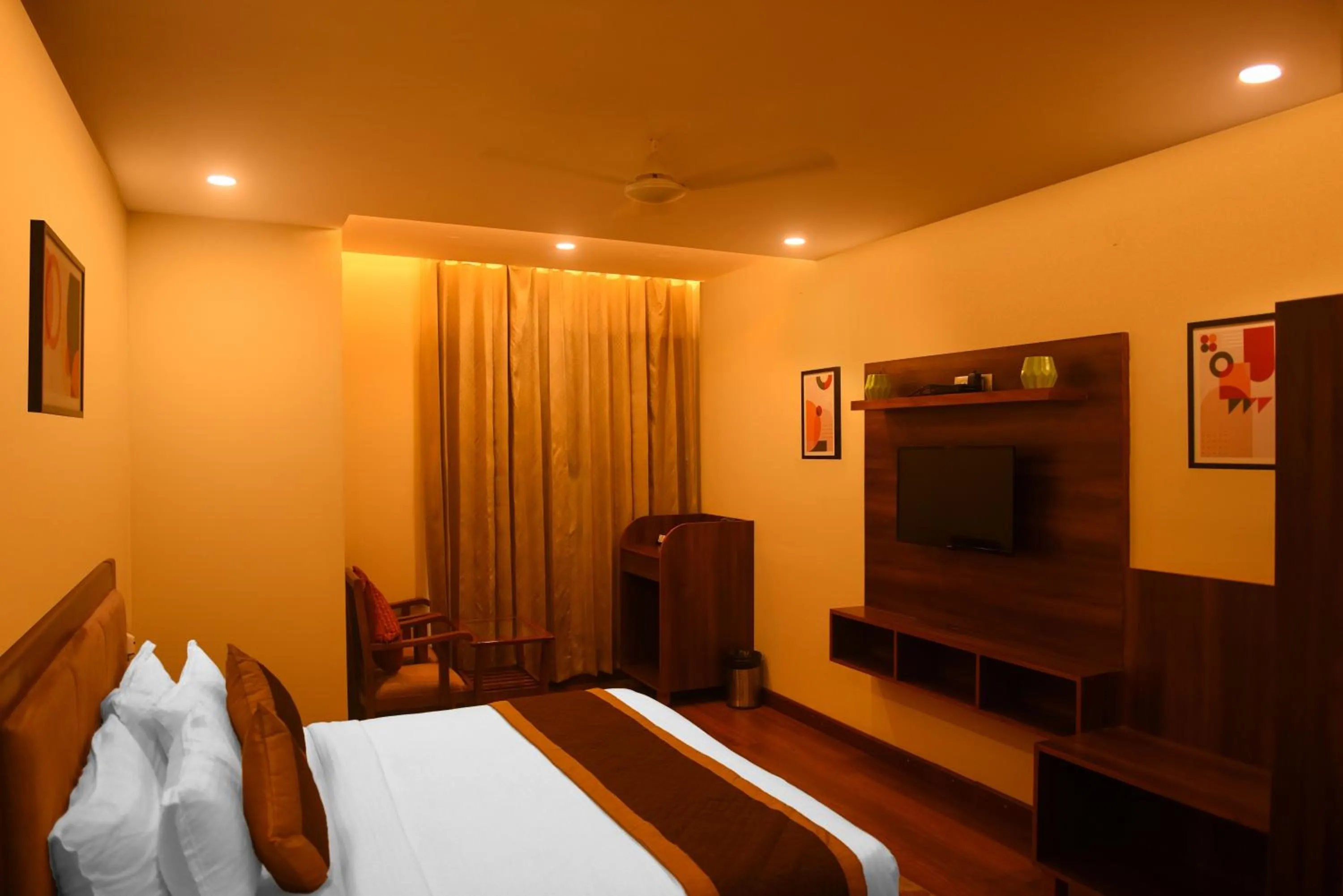 Photo of the whole room, Bed in The Abhyudyam Ganga
