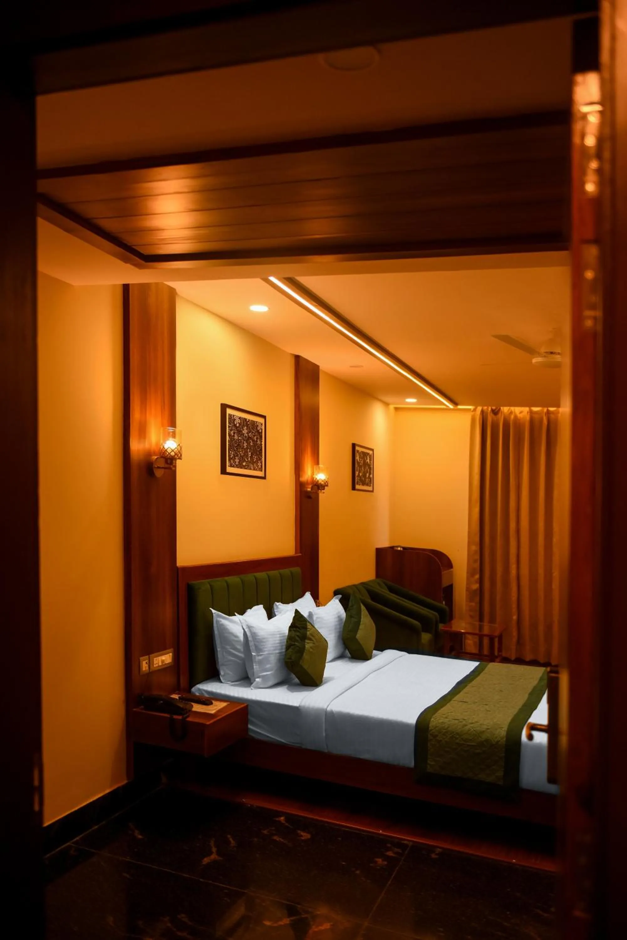 Photo of the whole room, Bed in The Abhyudyam Ganga