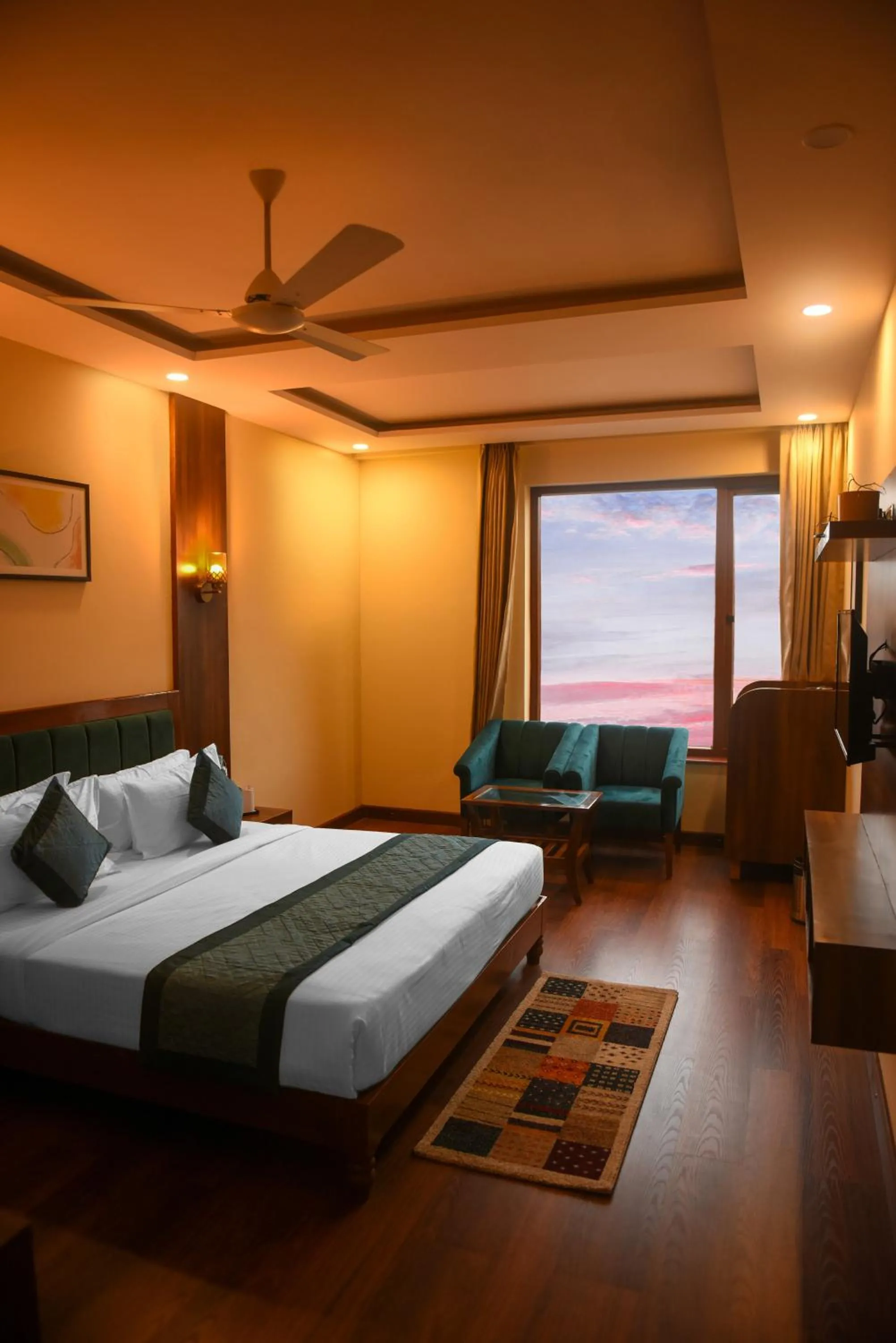 Photo of the whole room, Bed in The Abhyudyam Ganga