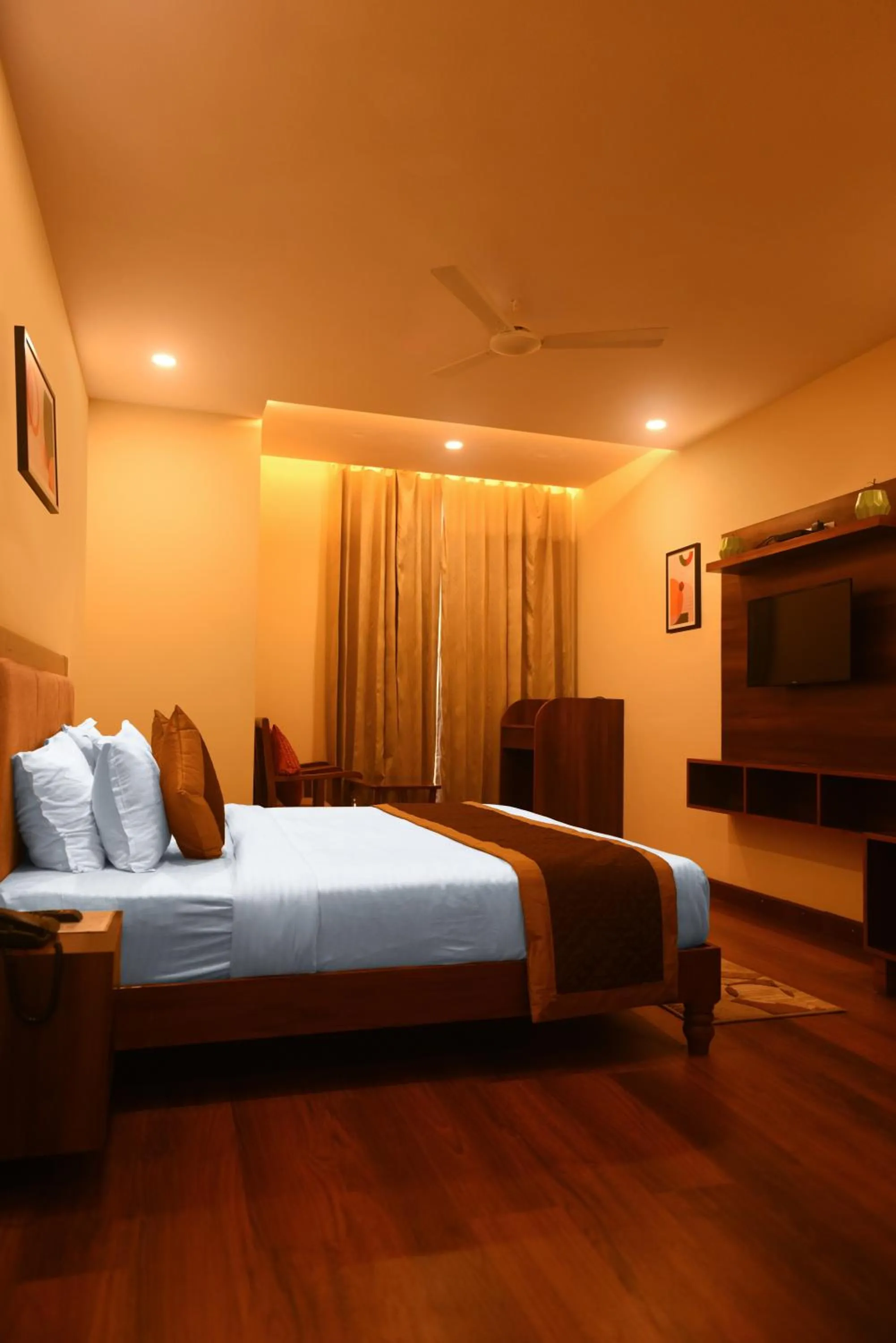 Photo of the whole room, Bed in The Abhyudyam Ganga