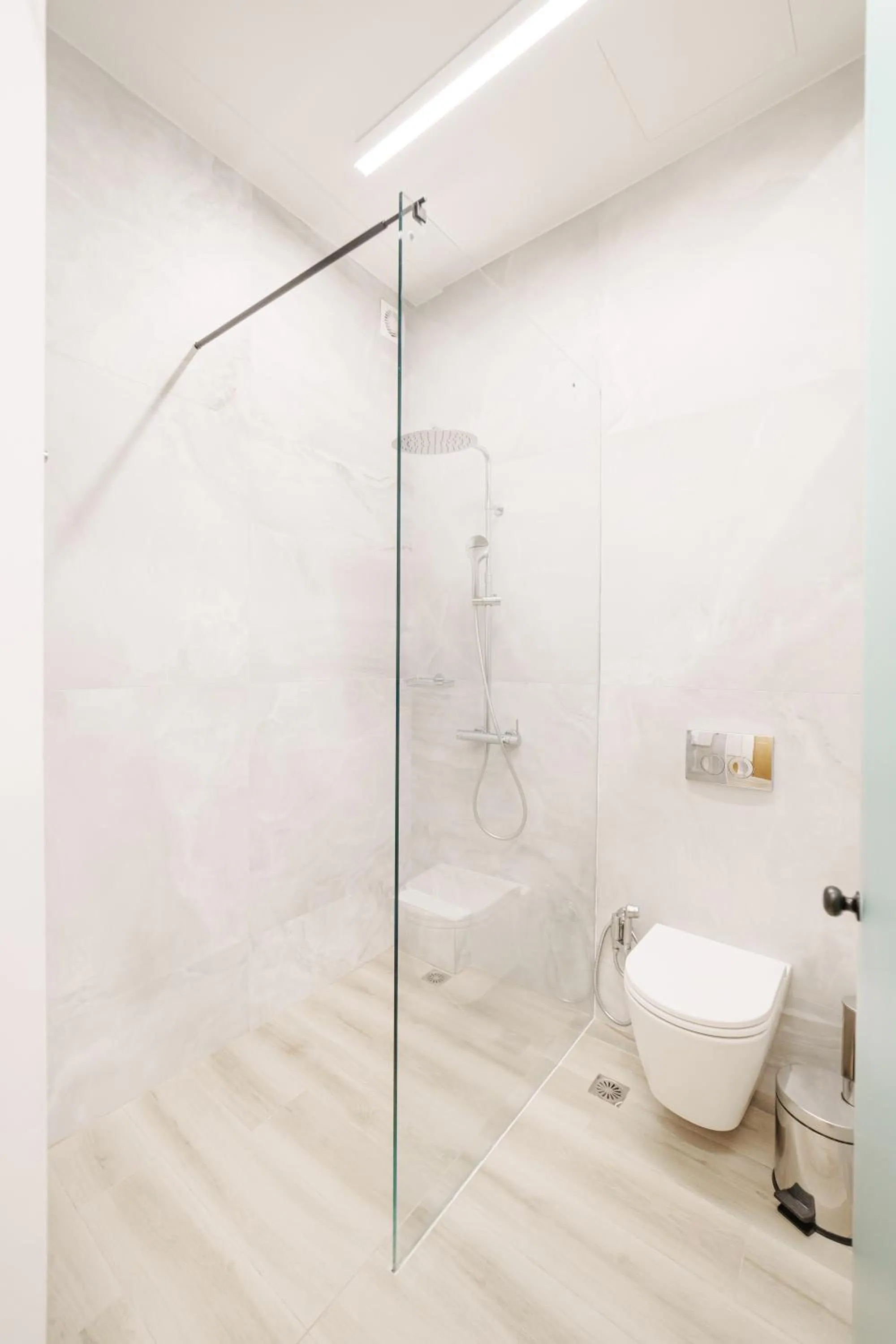 Shower in Agora Athens Suites