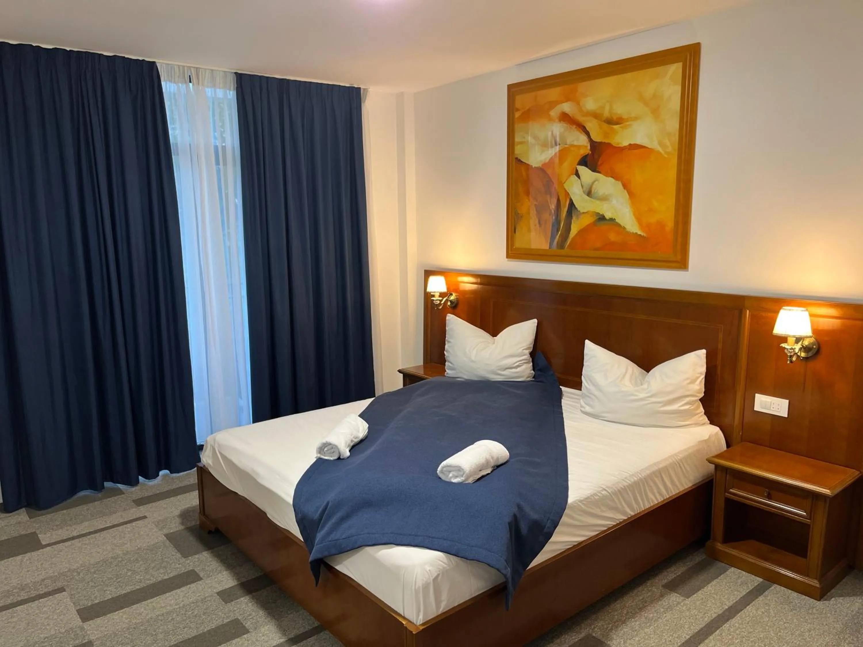 Bed in Pensiunea View Cluj, panoramă superbă, liniște în natură, acces rapid la oraș