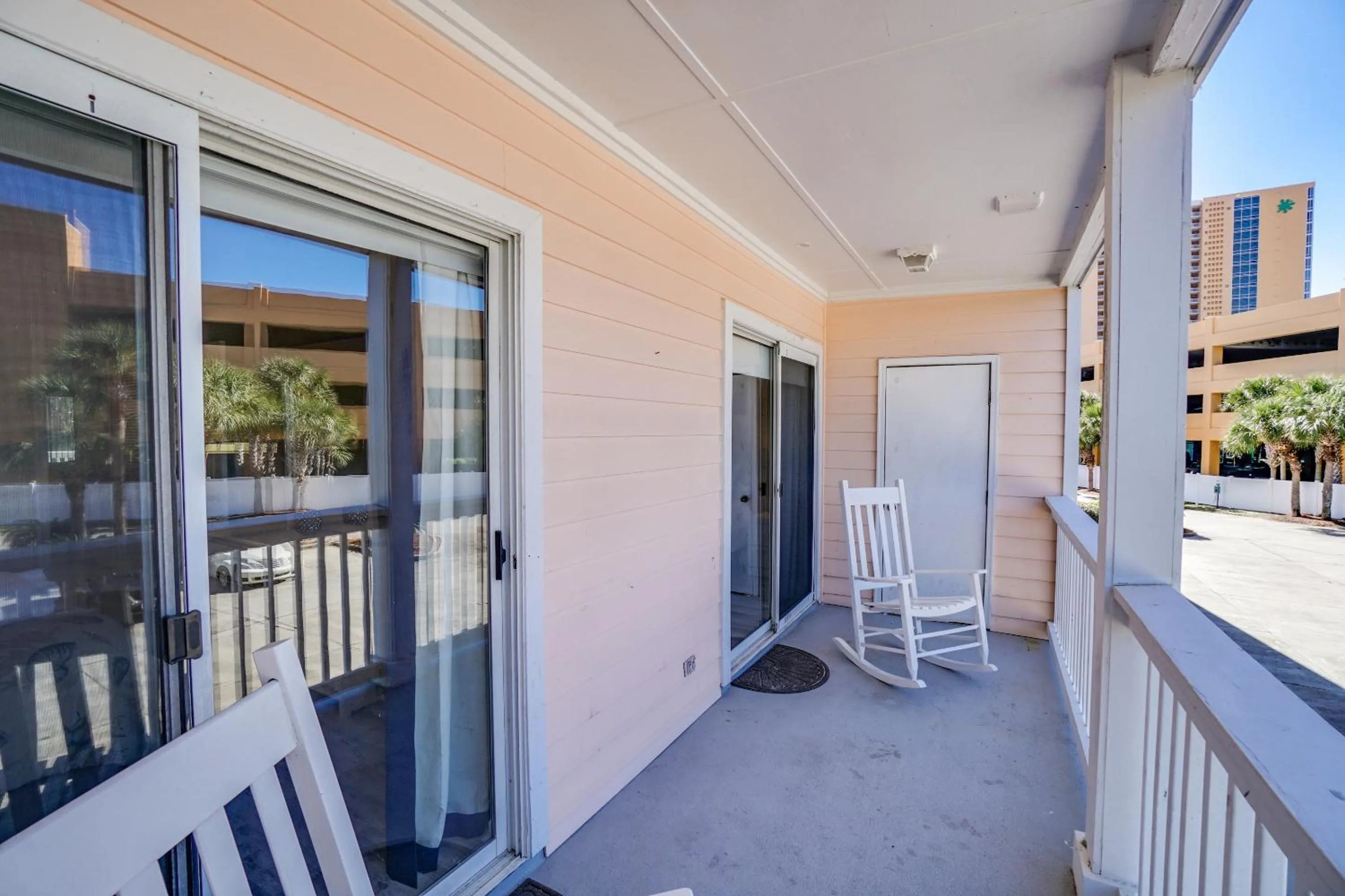 Patio in Peachtree Place Condominiums by Panhandle Getaways