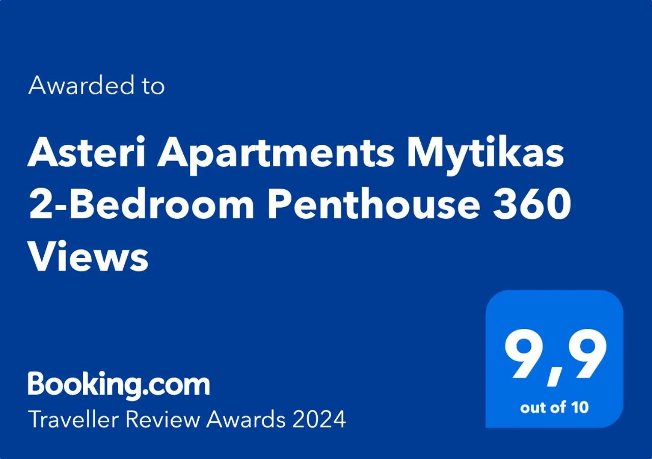 Asteri Apartments Mytikas 2-Bedroom Penthouse 360 Views