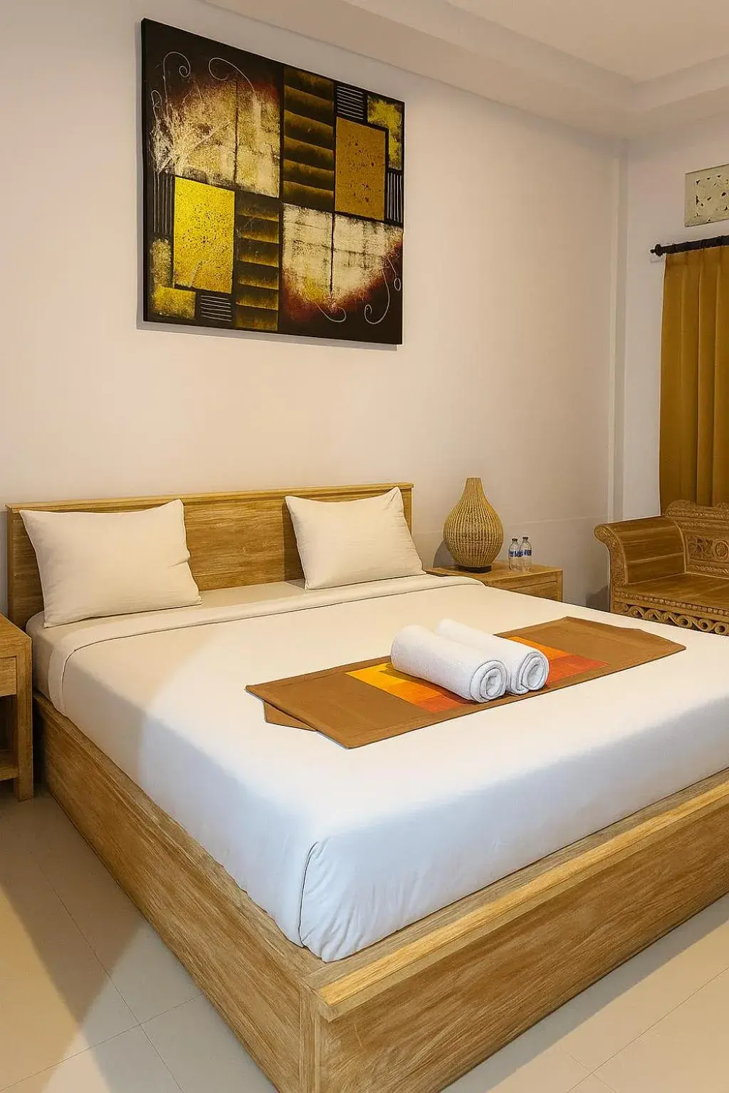 Bed in Dede Cottage Ubud Bed in Dede Cottage Ubud