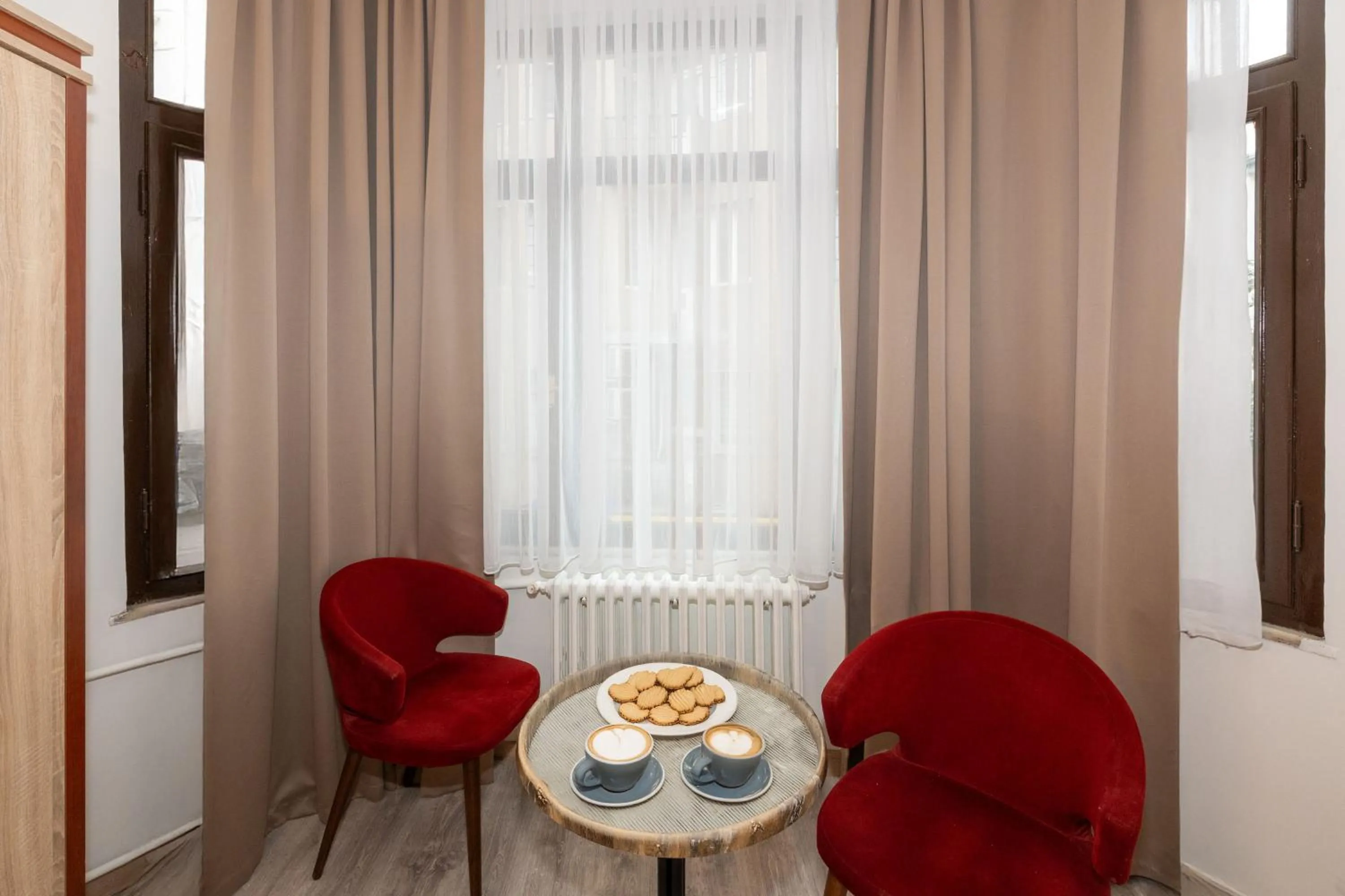 Seating area in Olimpic Hotel