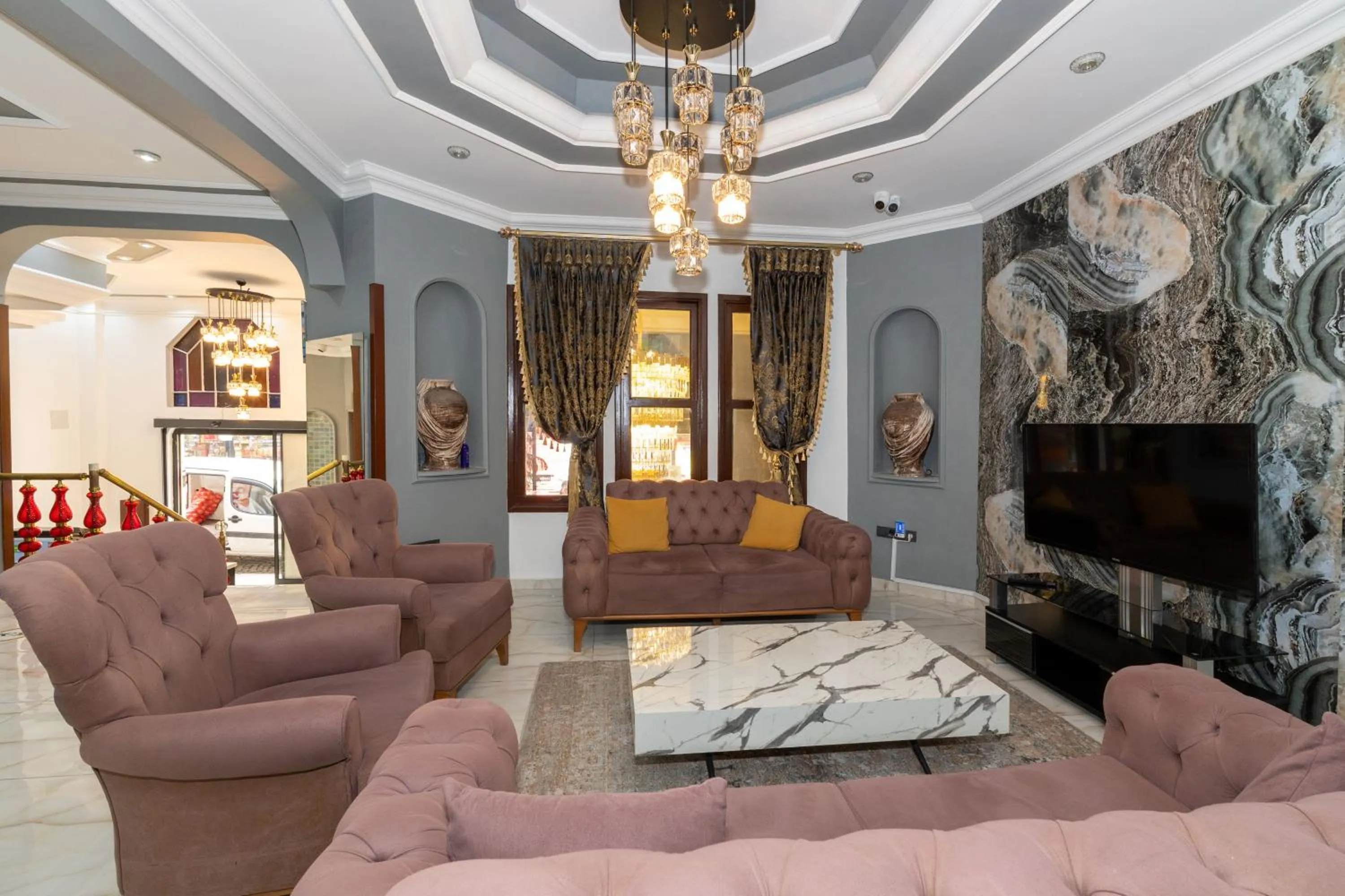 Lobby or reception in Olimpic Hotel