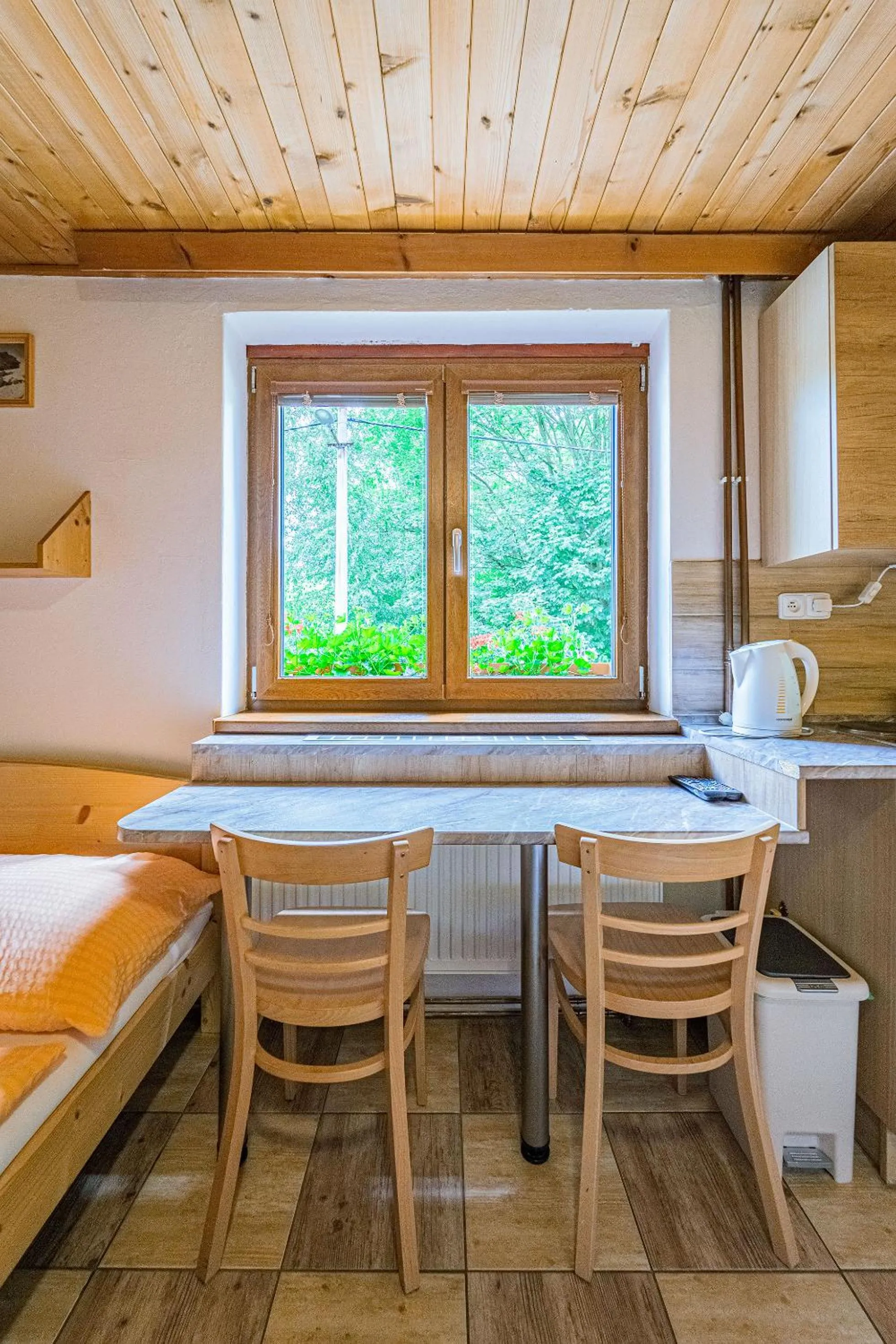 Kitchen or kitchenette in Apartmány U Žaloudků