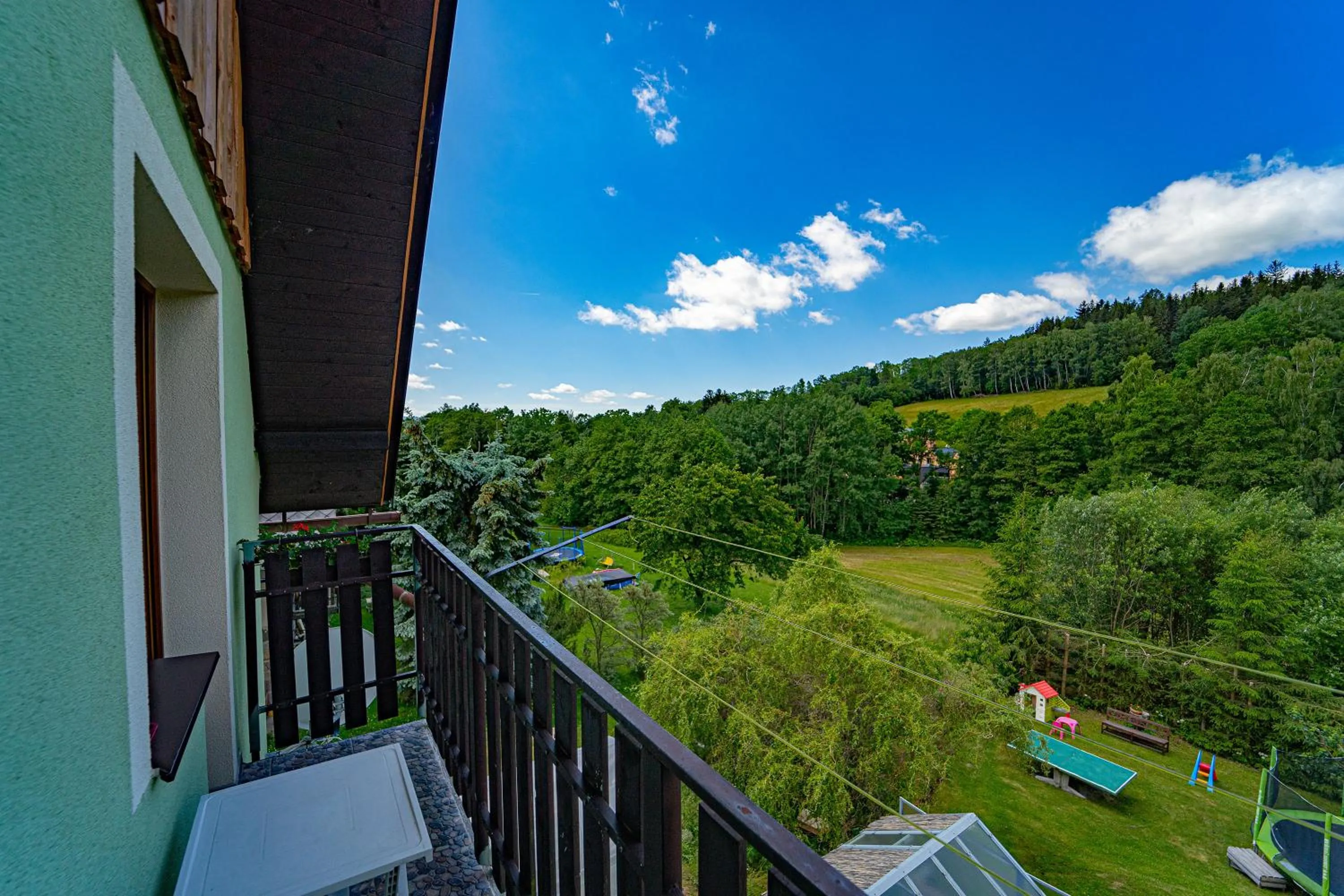 Balcony/Terrace in Apartmány U Žaloudků
