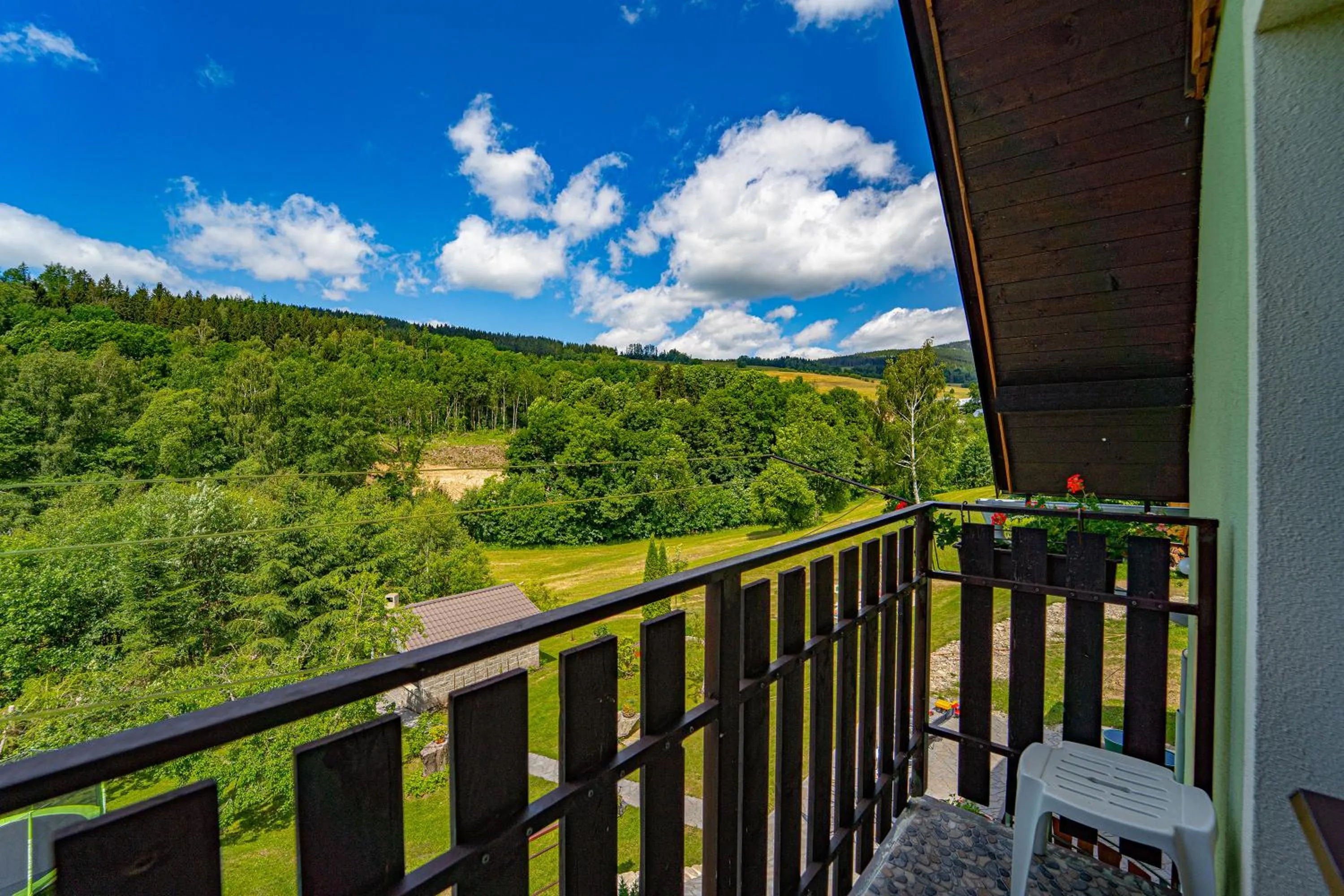Balcony/Terrace in Apartmány U Žaloudků