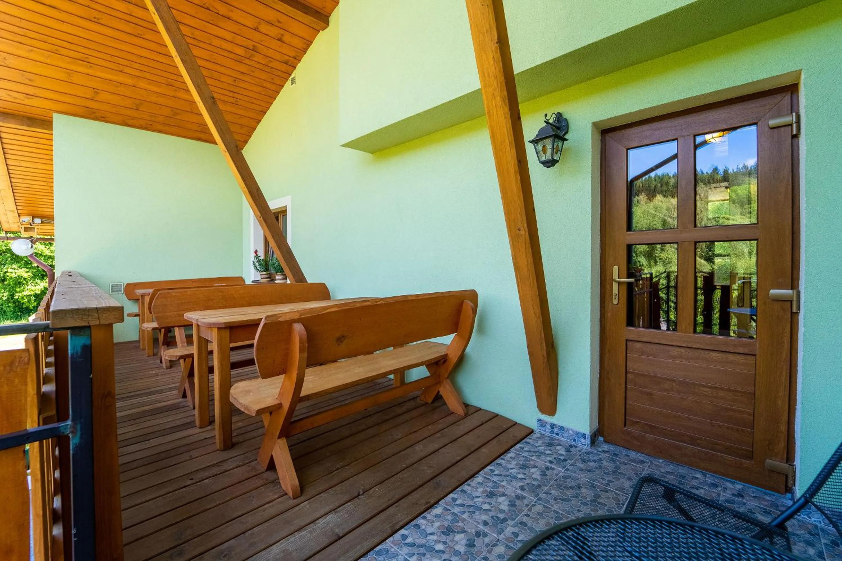 Balcony/Terrace in Apartmány U Žaloudků