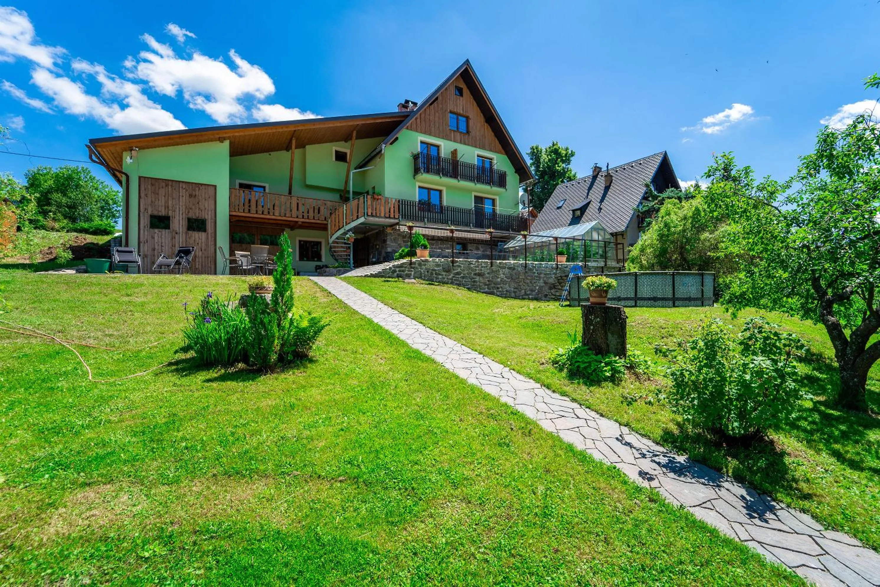 Garden in Apartmány U Žaloudků