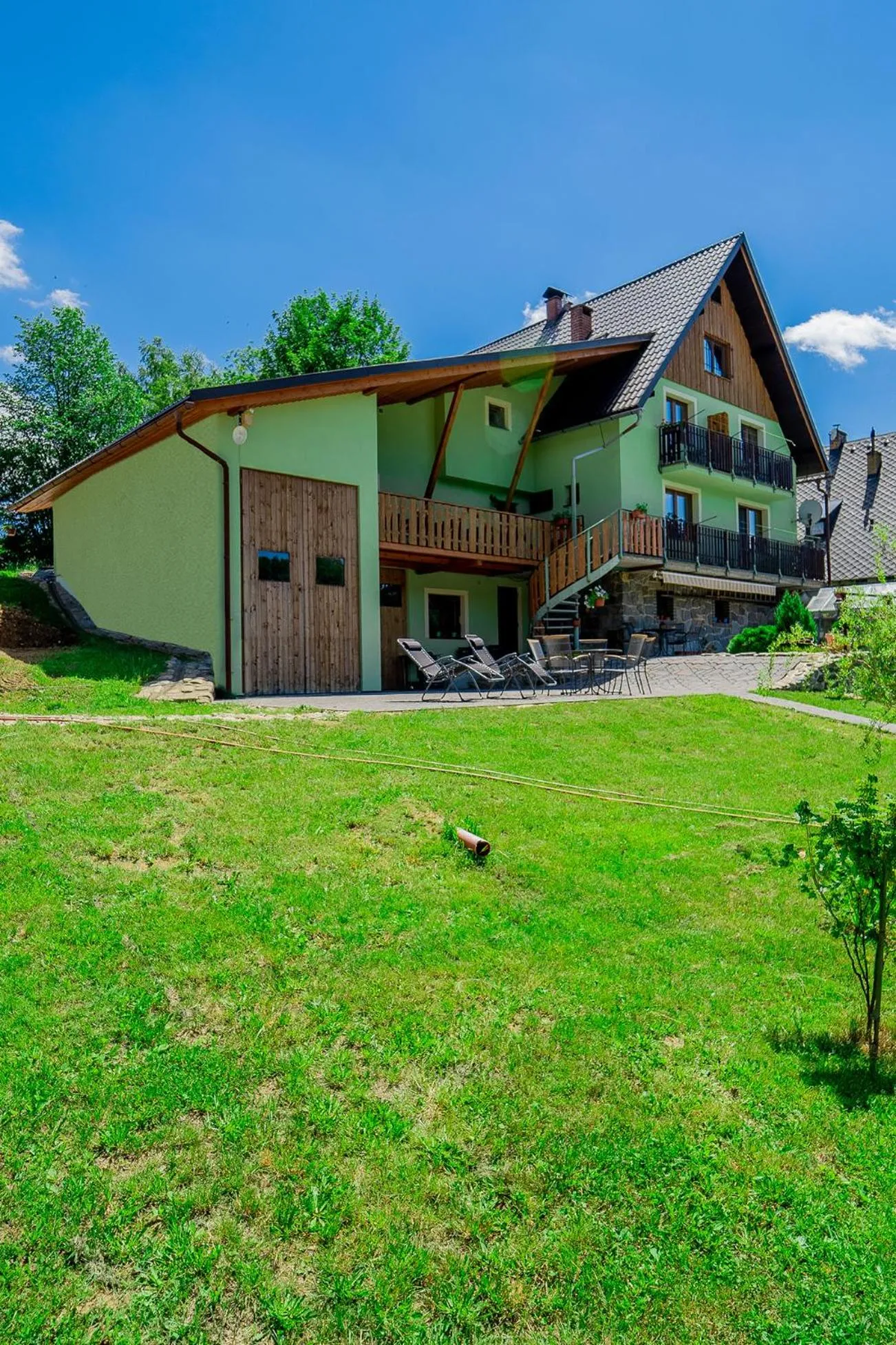 Garden in Apartmány U Žaloudků