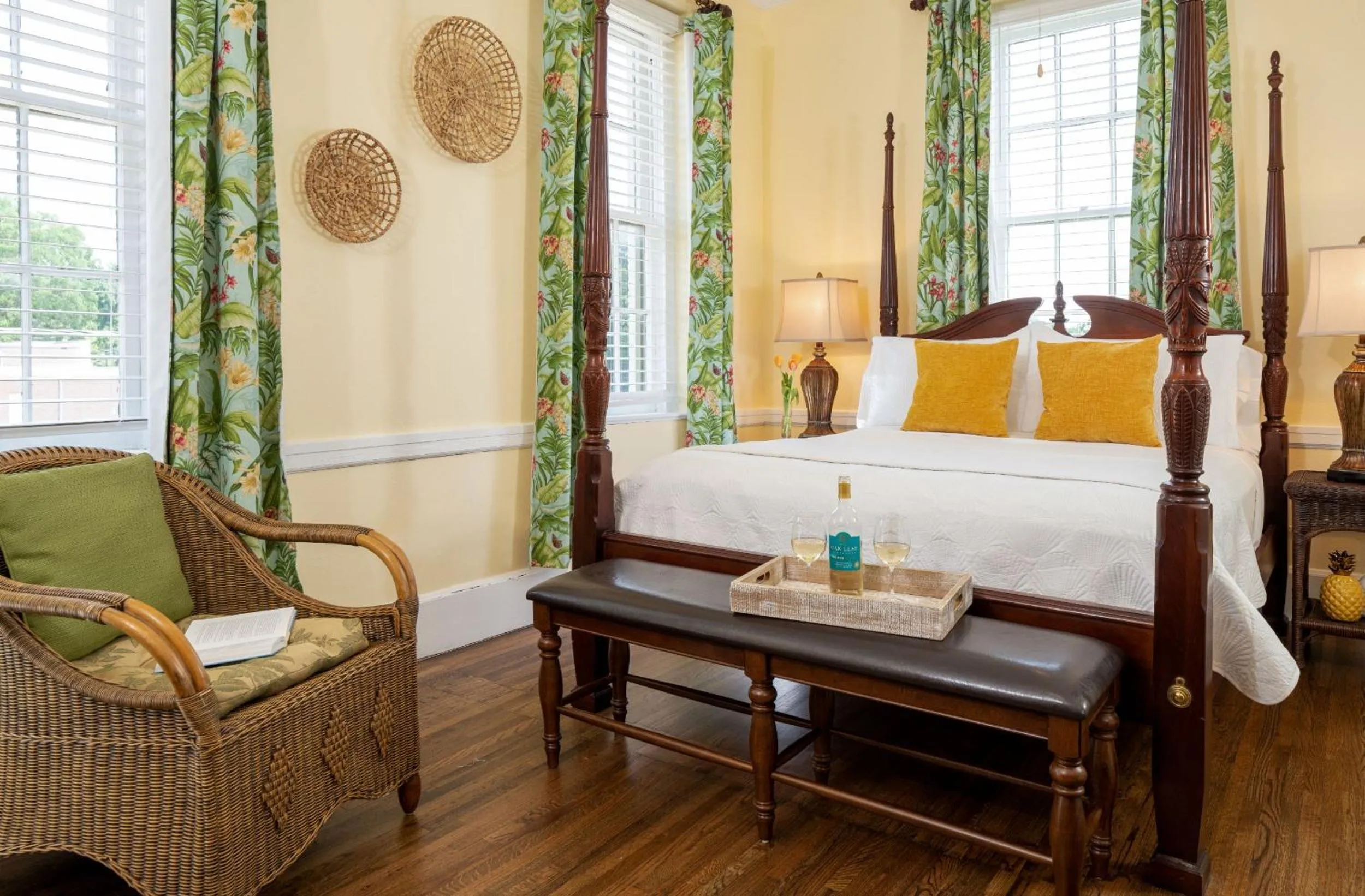 Bed in Magnolia Manor and Chapel