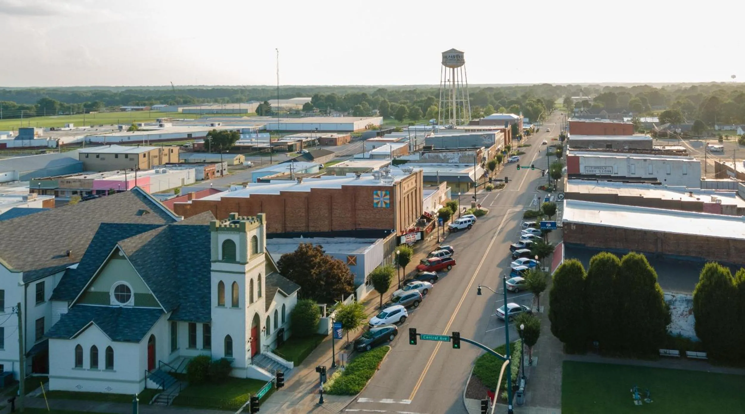 Bird's eye view in Magnolia Manor and Chapel