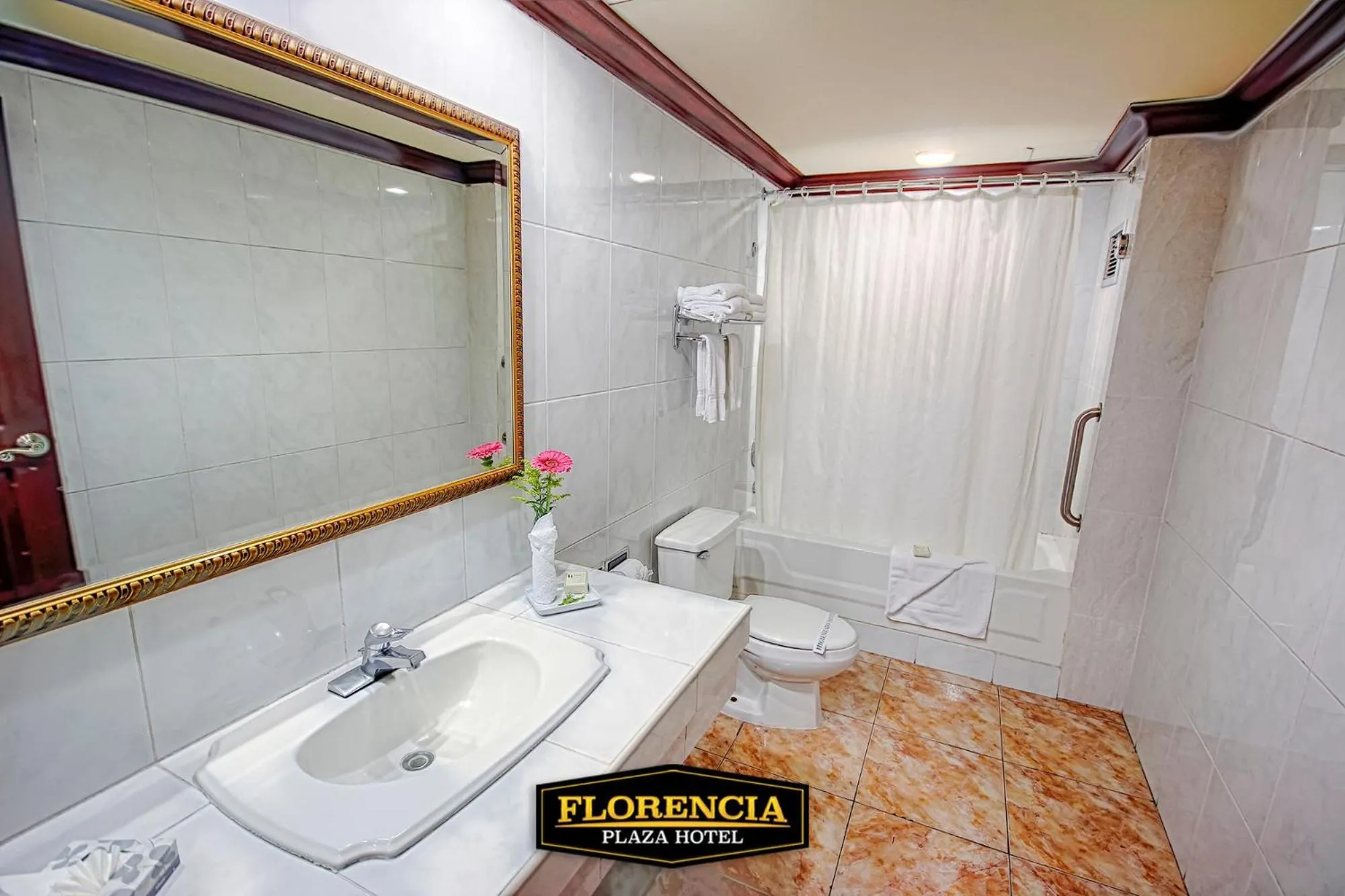 Bathroom in FLORENCIA PLAZA HOTEL