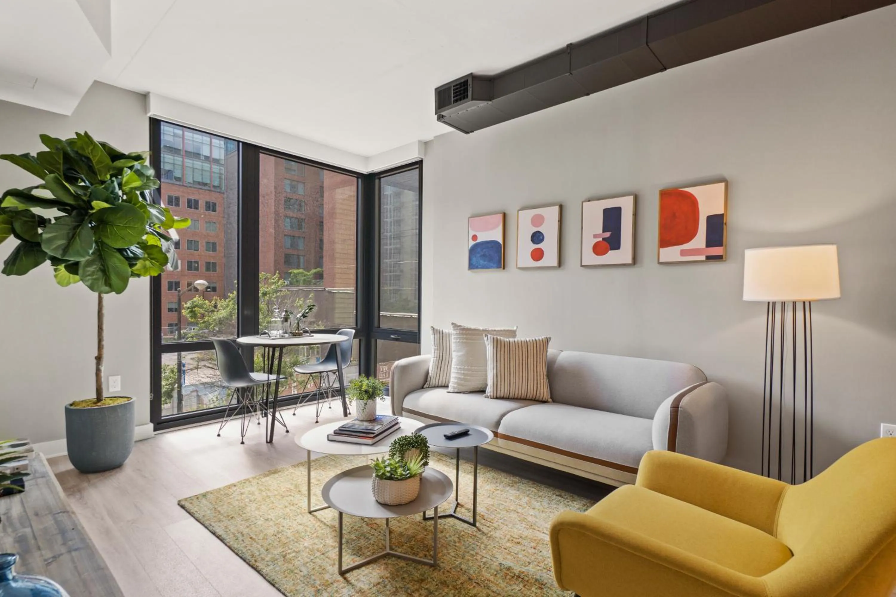 Living room in Coda on Half, a Placemakr Experience - Navy Yard