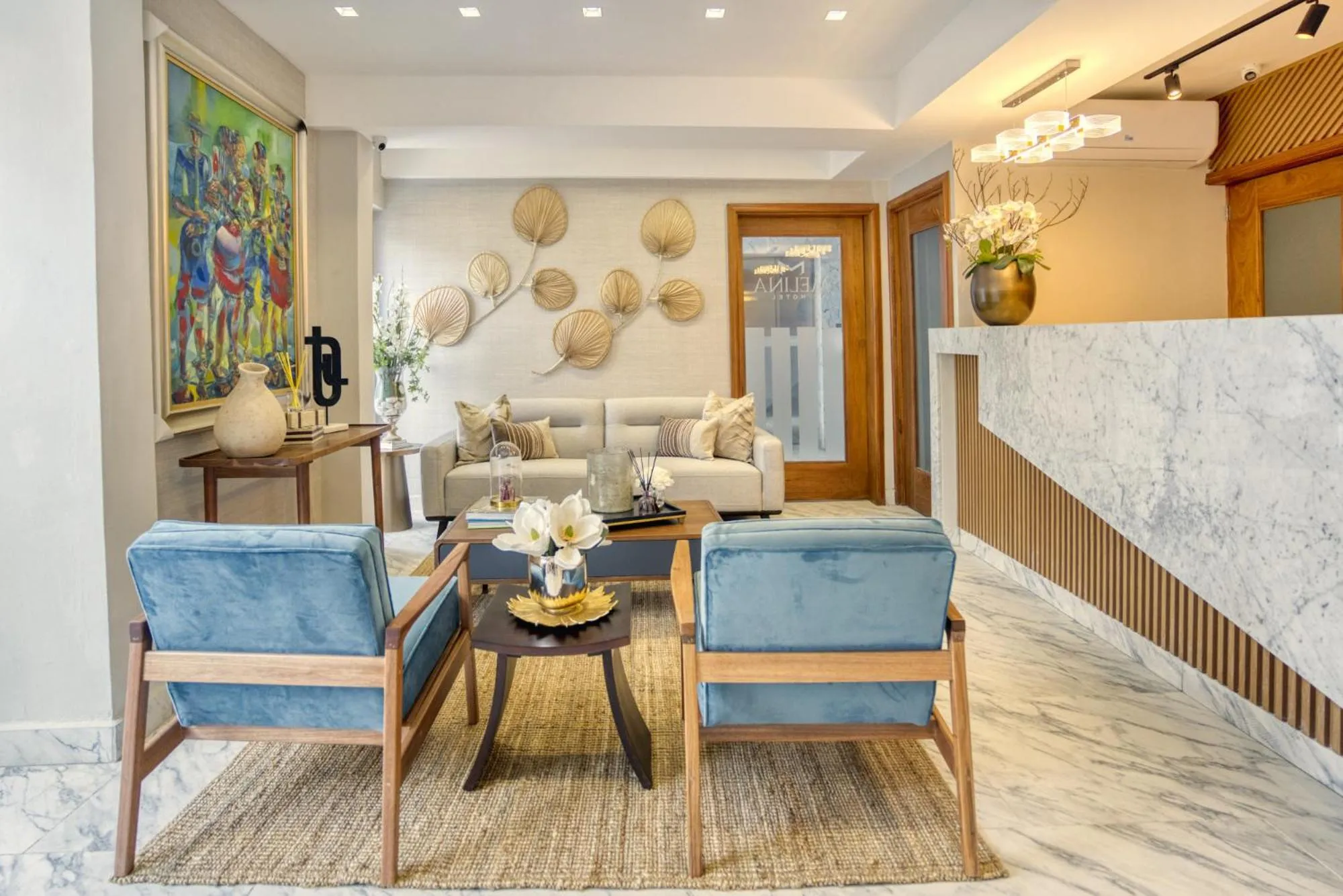 Lobby or reception in Melina Hotel