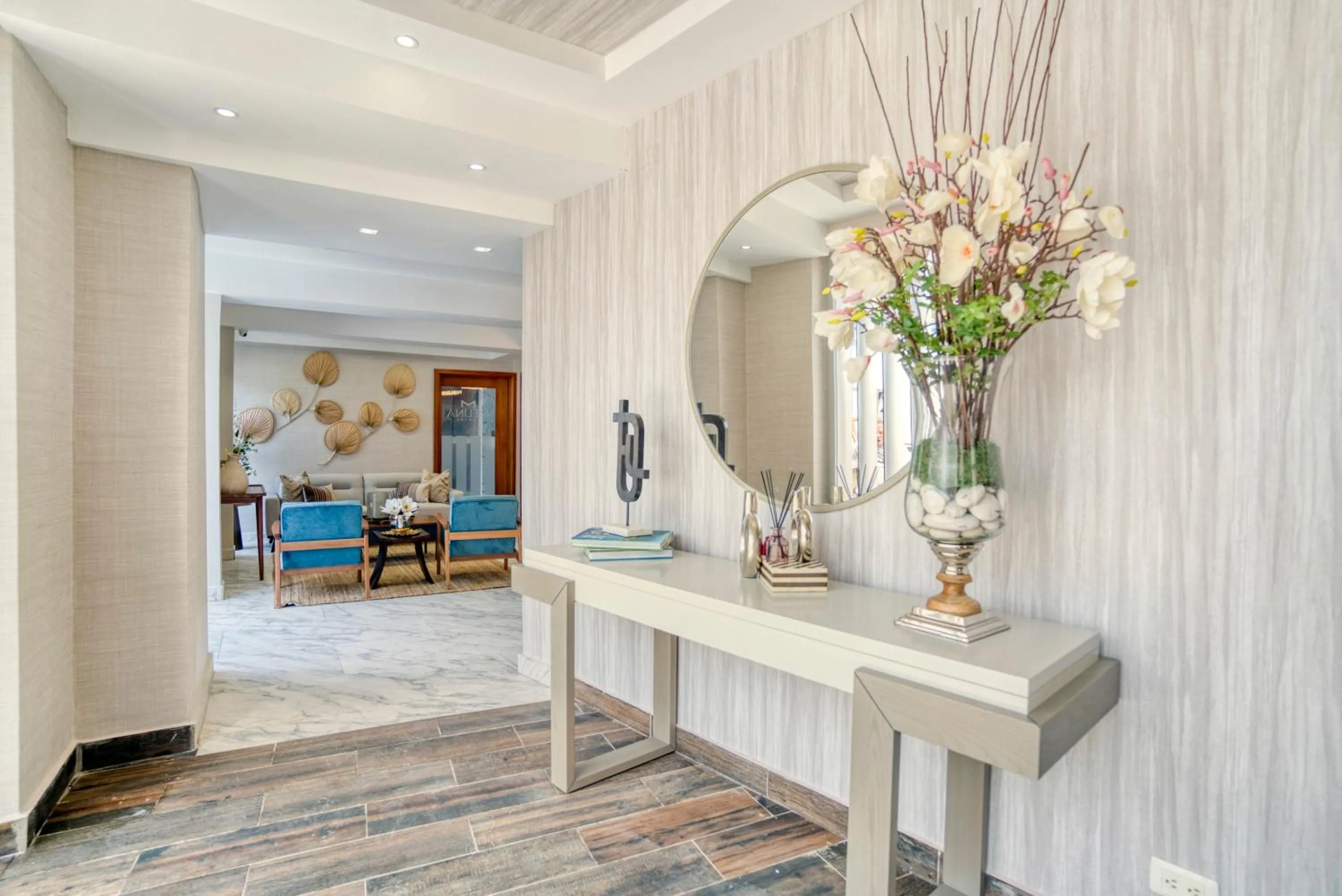 Lobby or reception in Melina Hotel