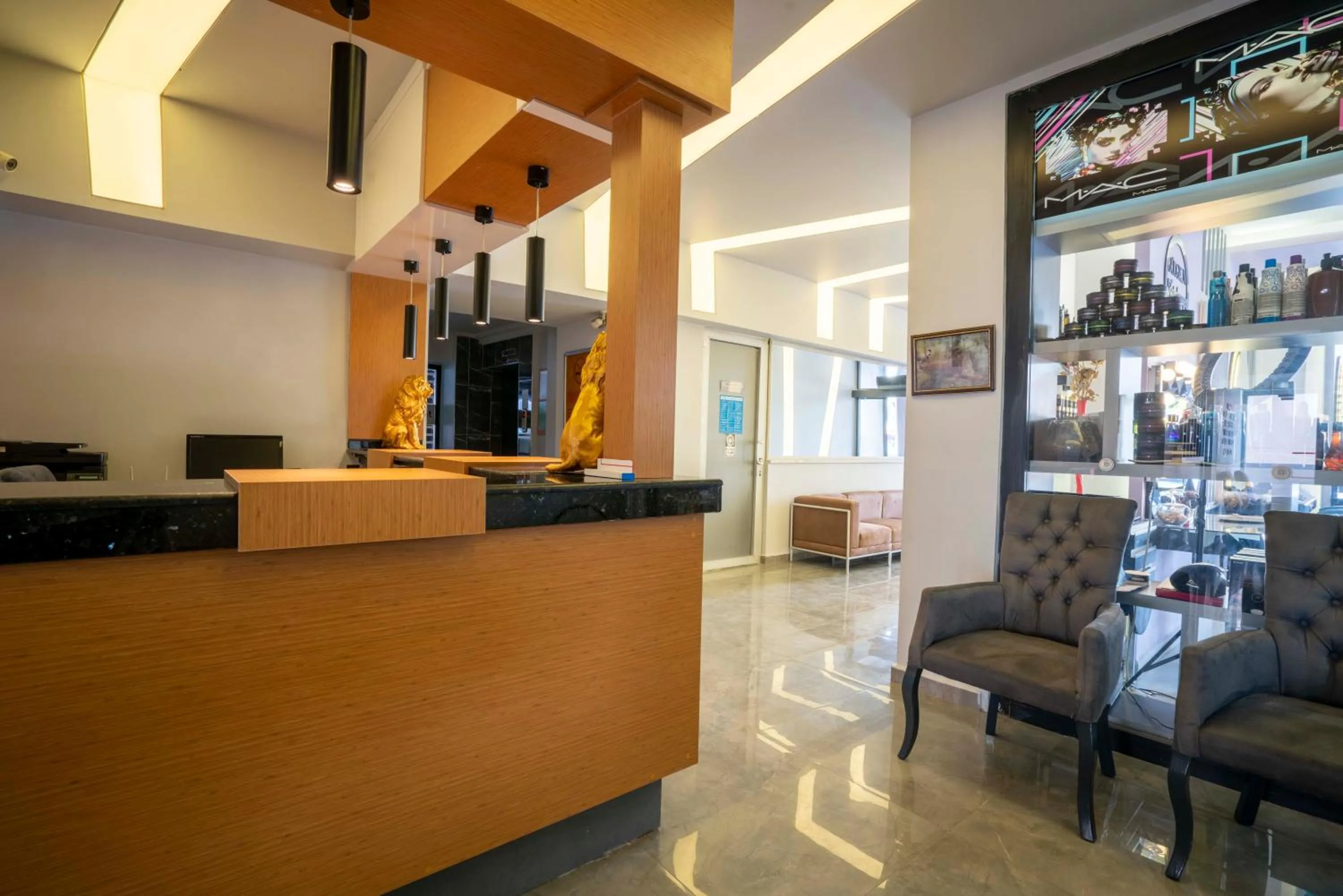 Seating area in Aslan Corner Hotel