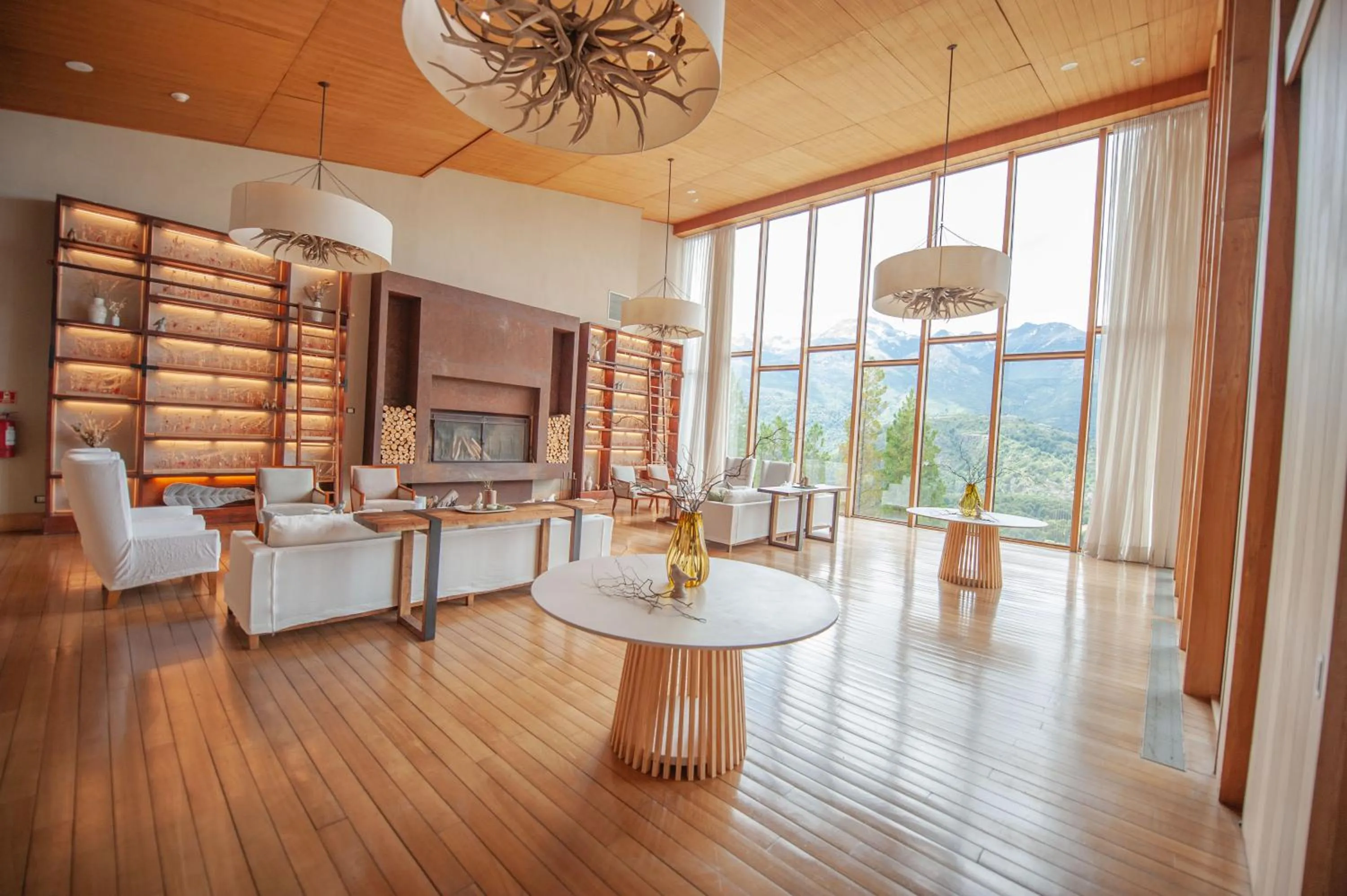Living room in Uman Lodge Patagonia Chile
